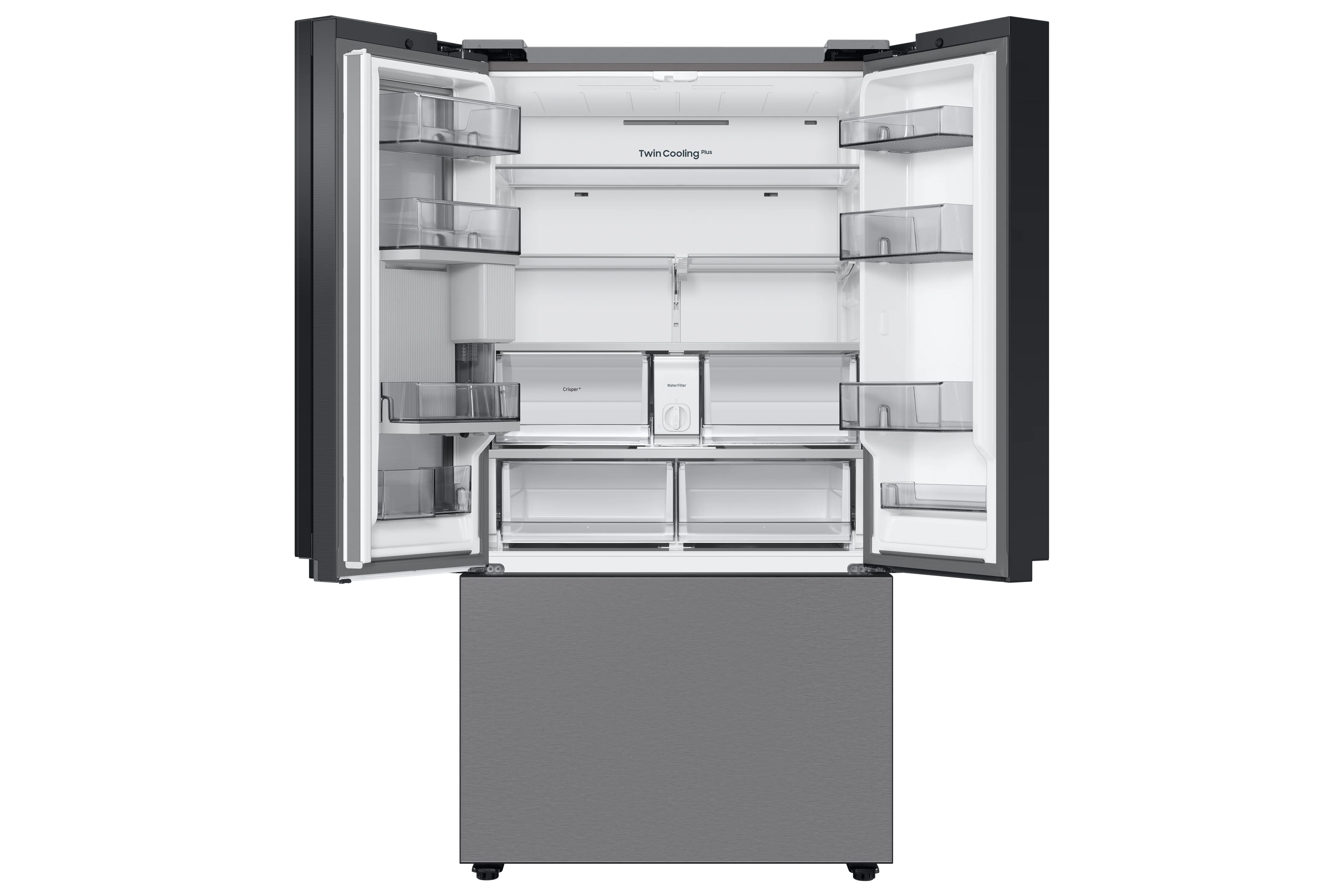Samsung BESPOKE 36" 30.1 Cu. Ft. Stainless Steel French Door Refrigerator with Beverage Centre - RF30BB6600QLAA - Image 2