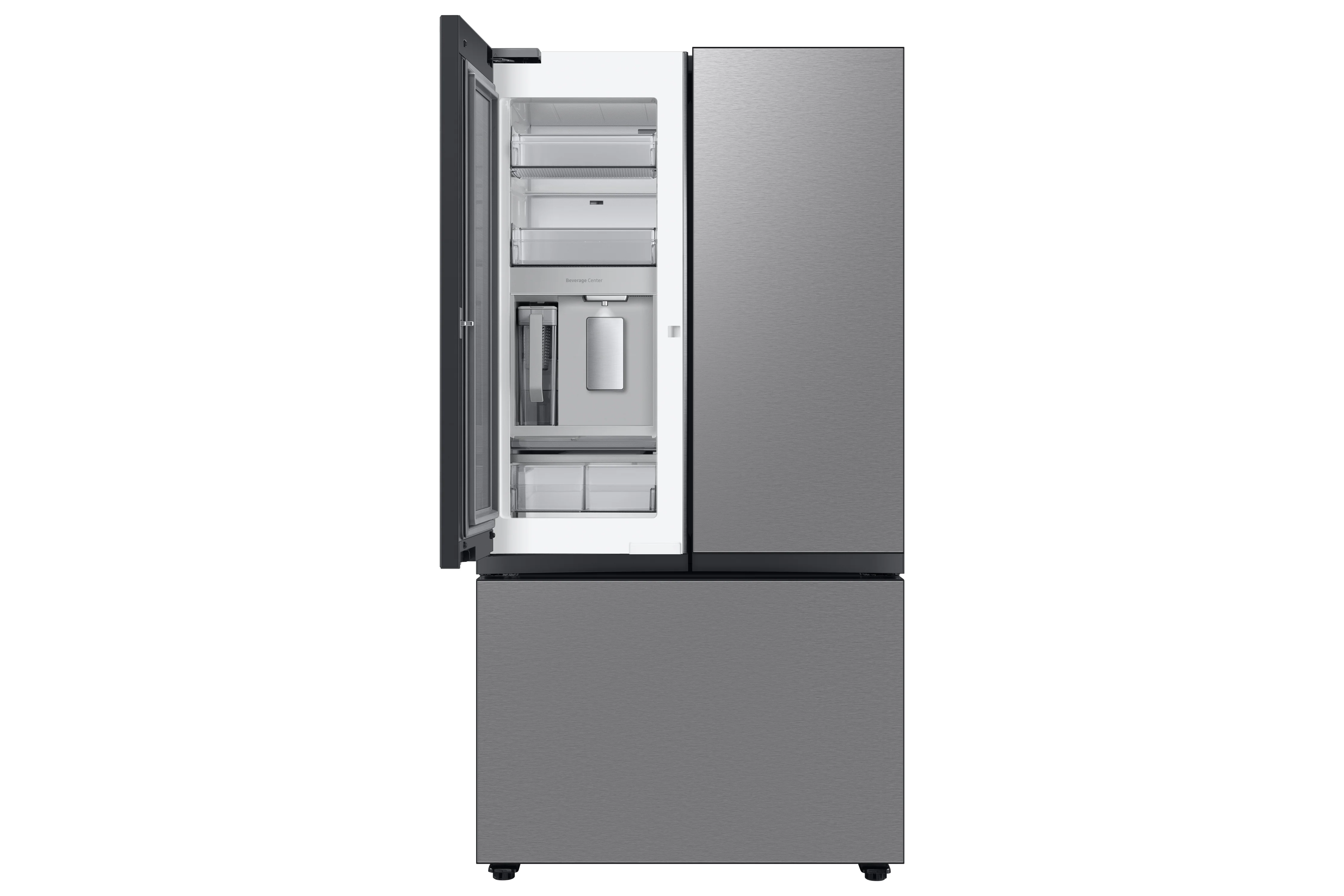 Samsung BESPOKE 36" 30.1 Cu. Ft. Stainless Steel French Door Refrigerator with Beverage Centre - RF30BB6600QLAA - Image 4