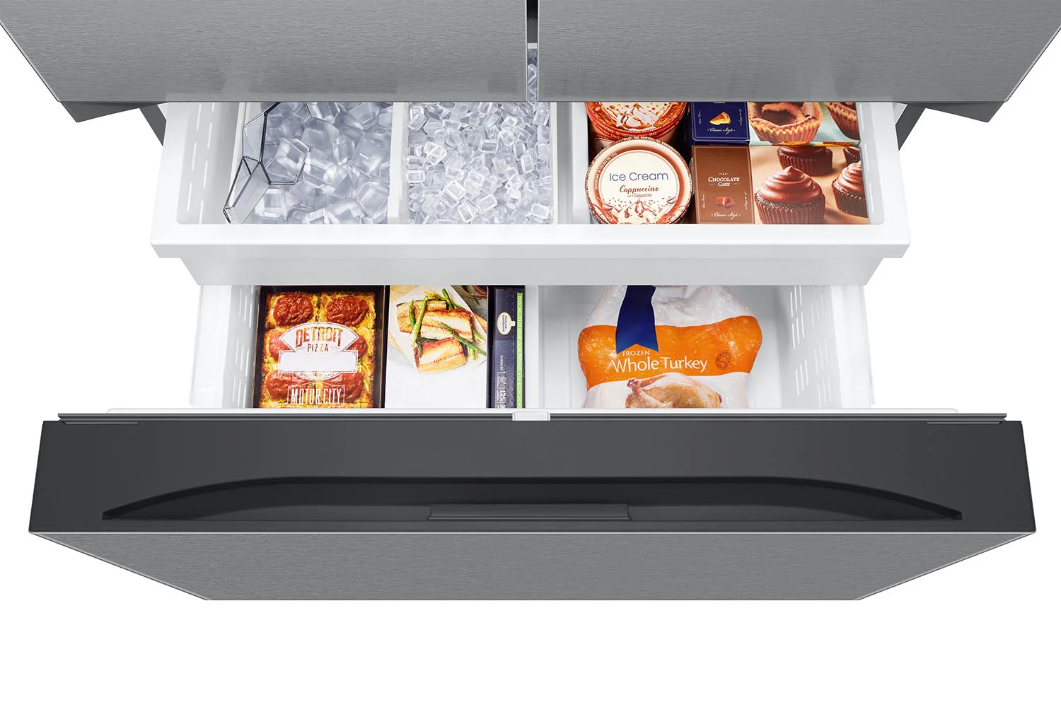 Samsung 36" 26 Cu. Ft. Stainless Steel Counter-Depth French Door Refrigerator - RF27CG5400SRAA - Image 8