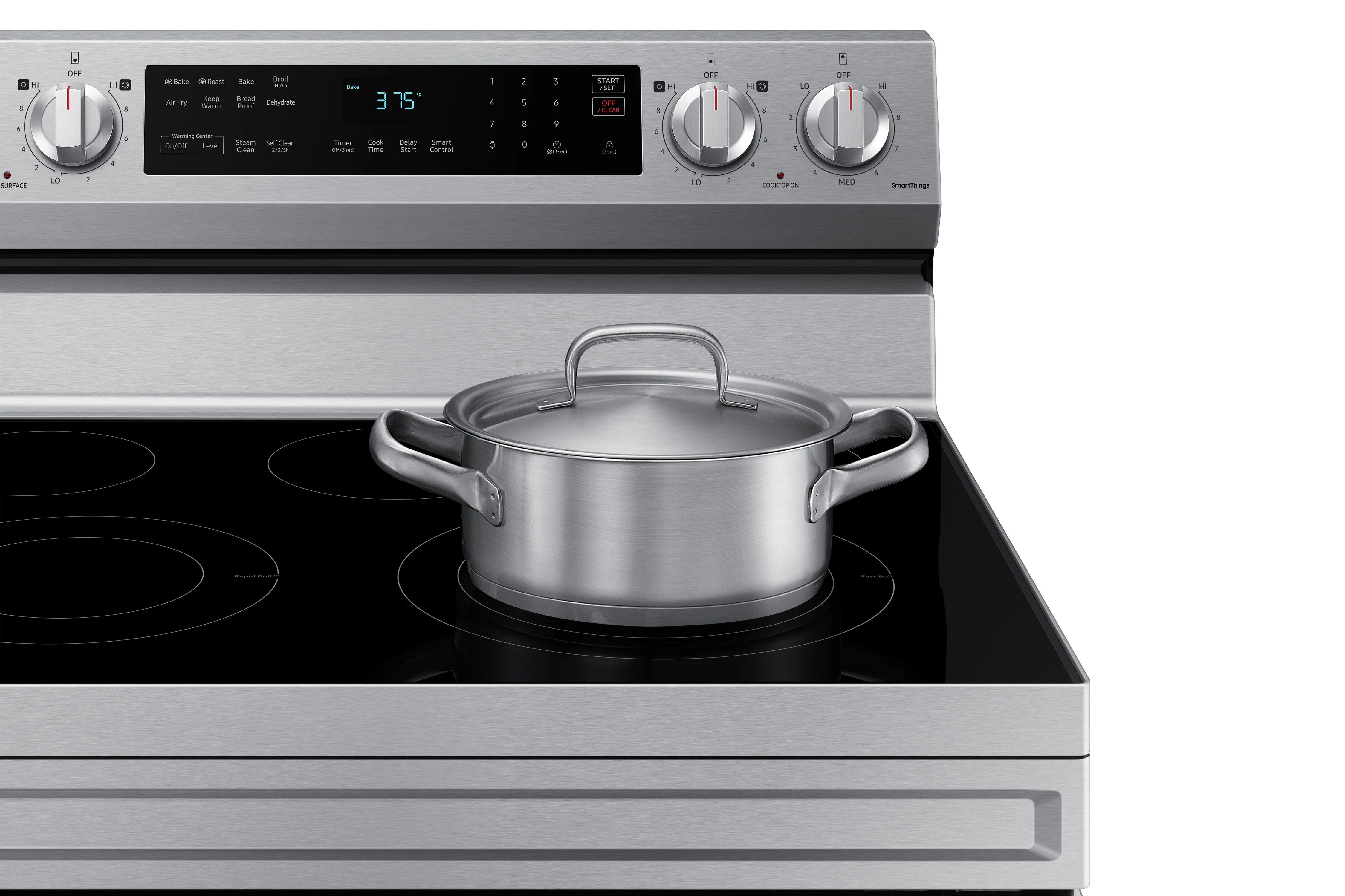 Samsung Stainless Steel Freestanding Electric Fan Convection Range with Air Fry and Wi-Fi (6.3 Cu.Ft) - NE63A6511SS/AC - Image 4