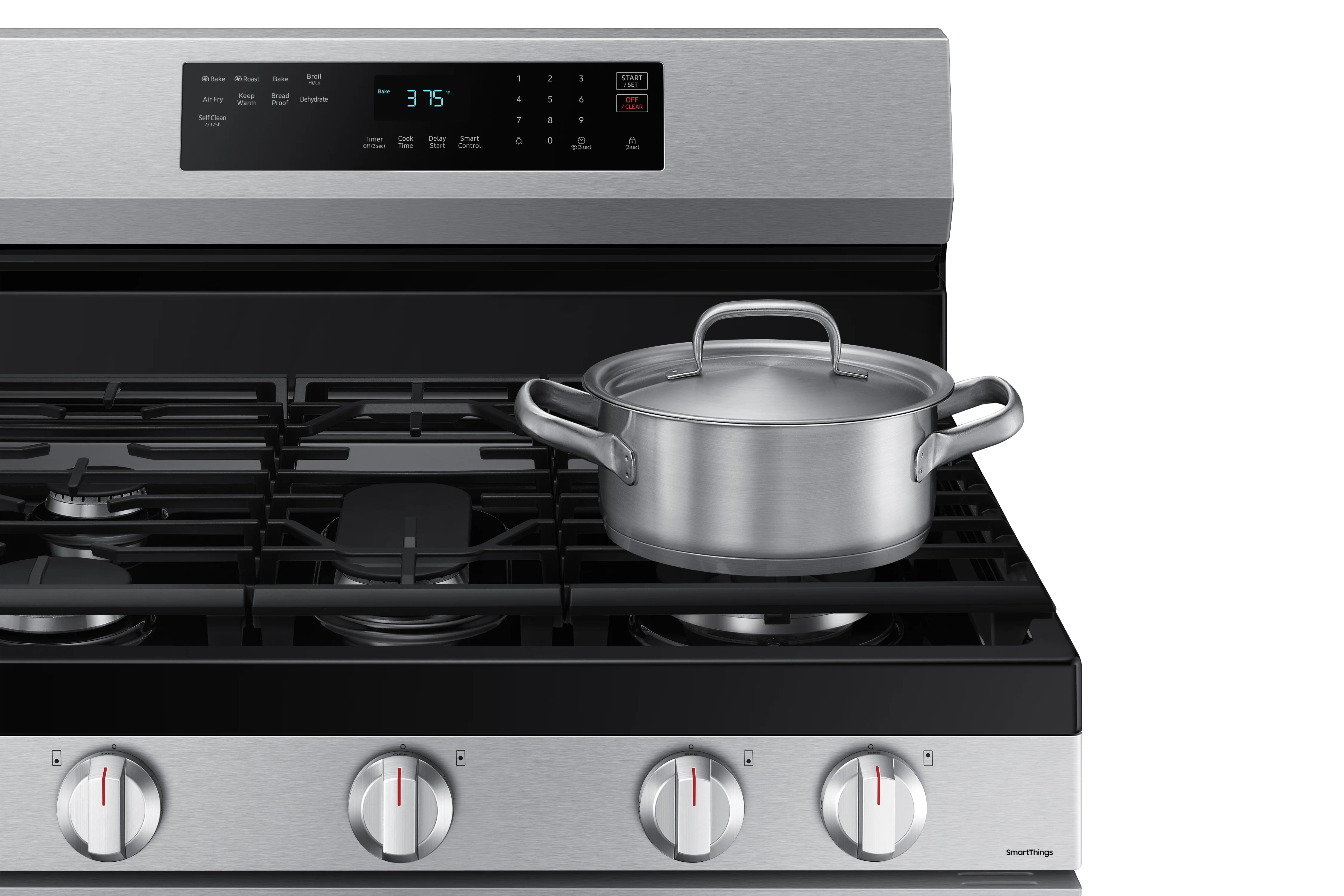 Samsung Stainless Steel Gas Fan Convection Range with Wi-Fi and Air Fry (6.0 Cu.Ft) - NX60A6511SS/AA - Image 8