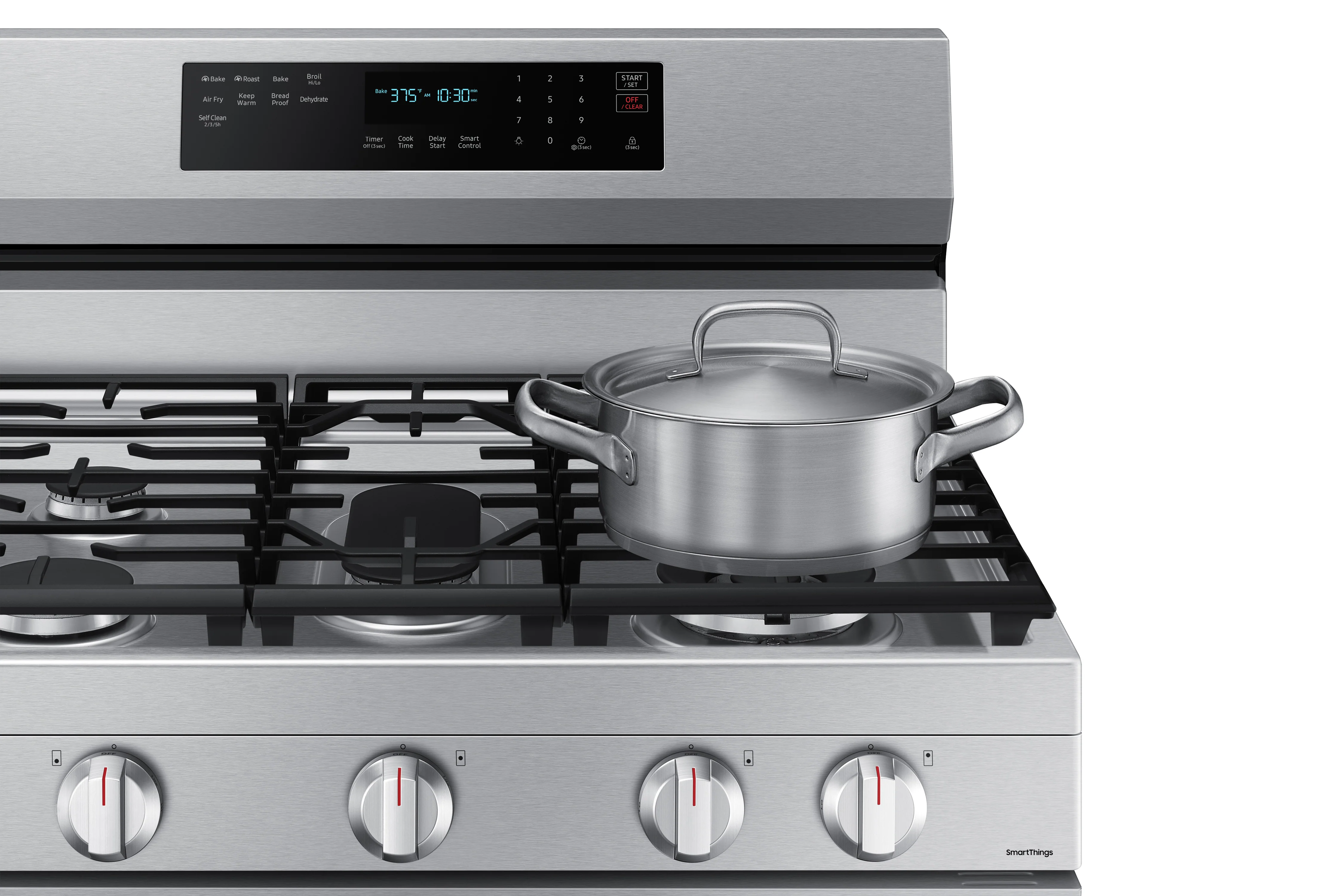 Samsung Stainless Steel Gas True Convection Range with Wi-Fi and Air Fry (6.0 Cu.Ft) - NX60A6711SS/AA - Image 5