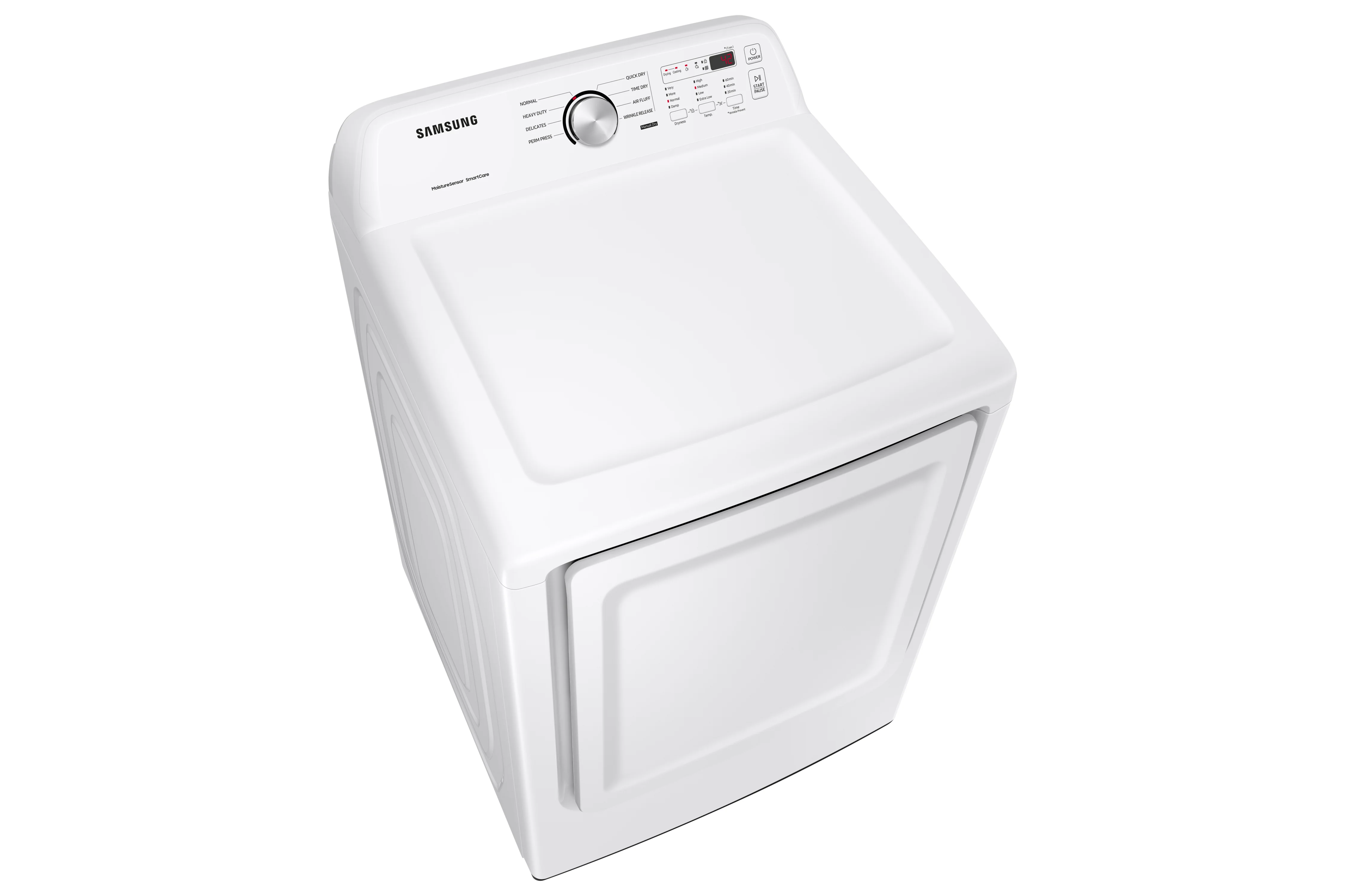 Samsung White Electric Dryer with Sensor Dry (7.2 Cu.Ft) - DVE45T3200W/AC - Image 3