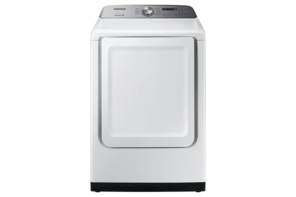 Samsung White Electric Dryer with Sensor Dry (7.4 Cu.Ft) - DVE50T5205W/AC - Image 2
