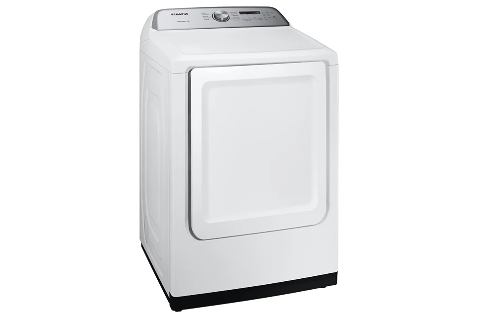 Samsung White Electric Dryer with Sensor Dry (7.4 Cu.Ft) - DVE50T5205W/AC - Image 3