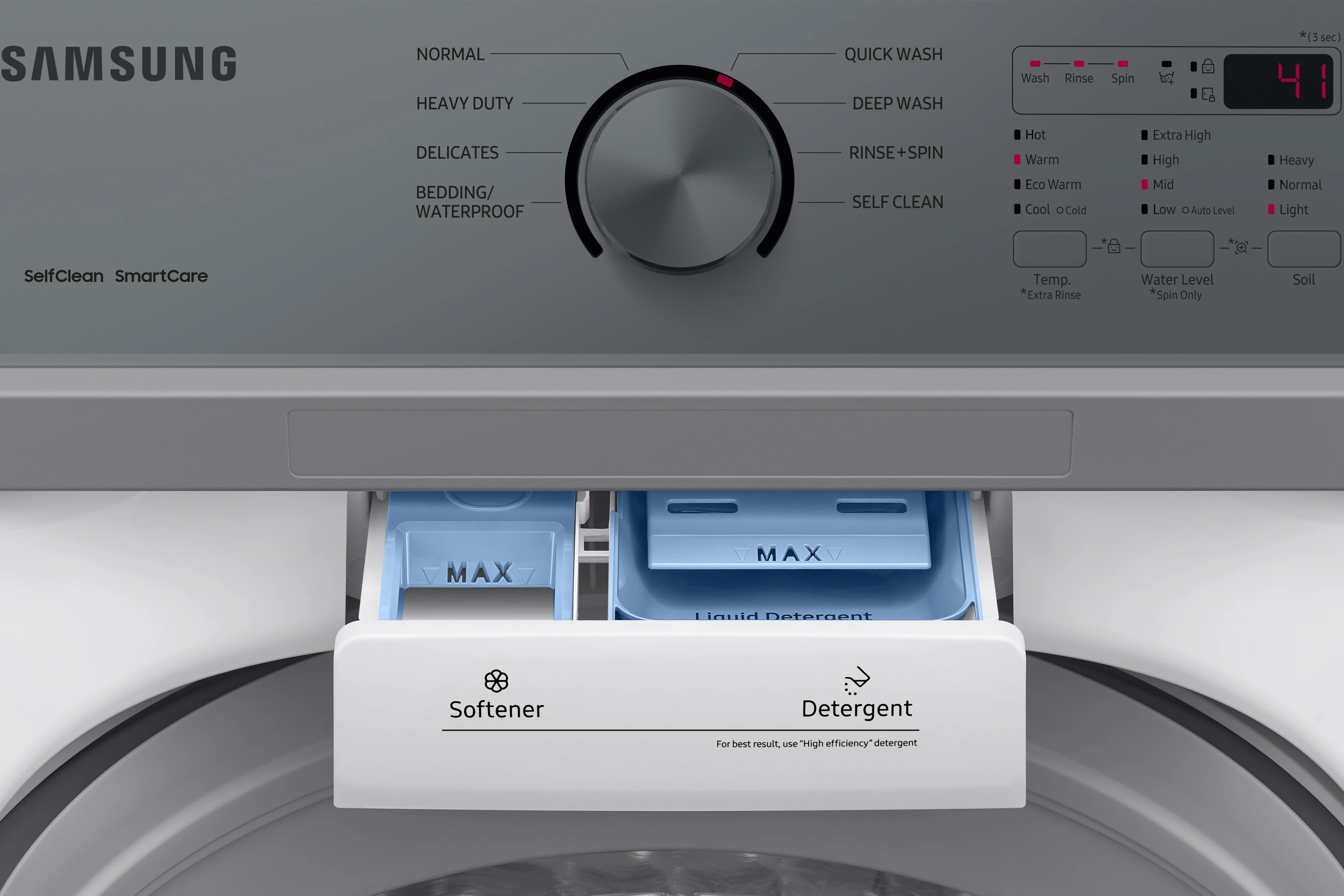 Samsung White Top Load Washer with ActiveWave Agitator (5.0 Cu.Ft) - WA44A3205AW/A4 - Image 11
