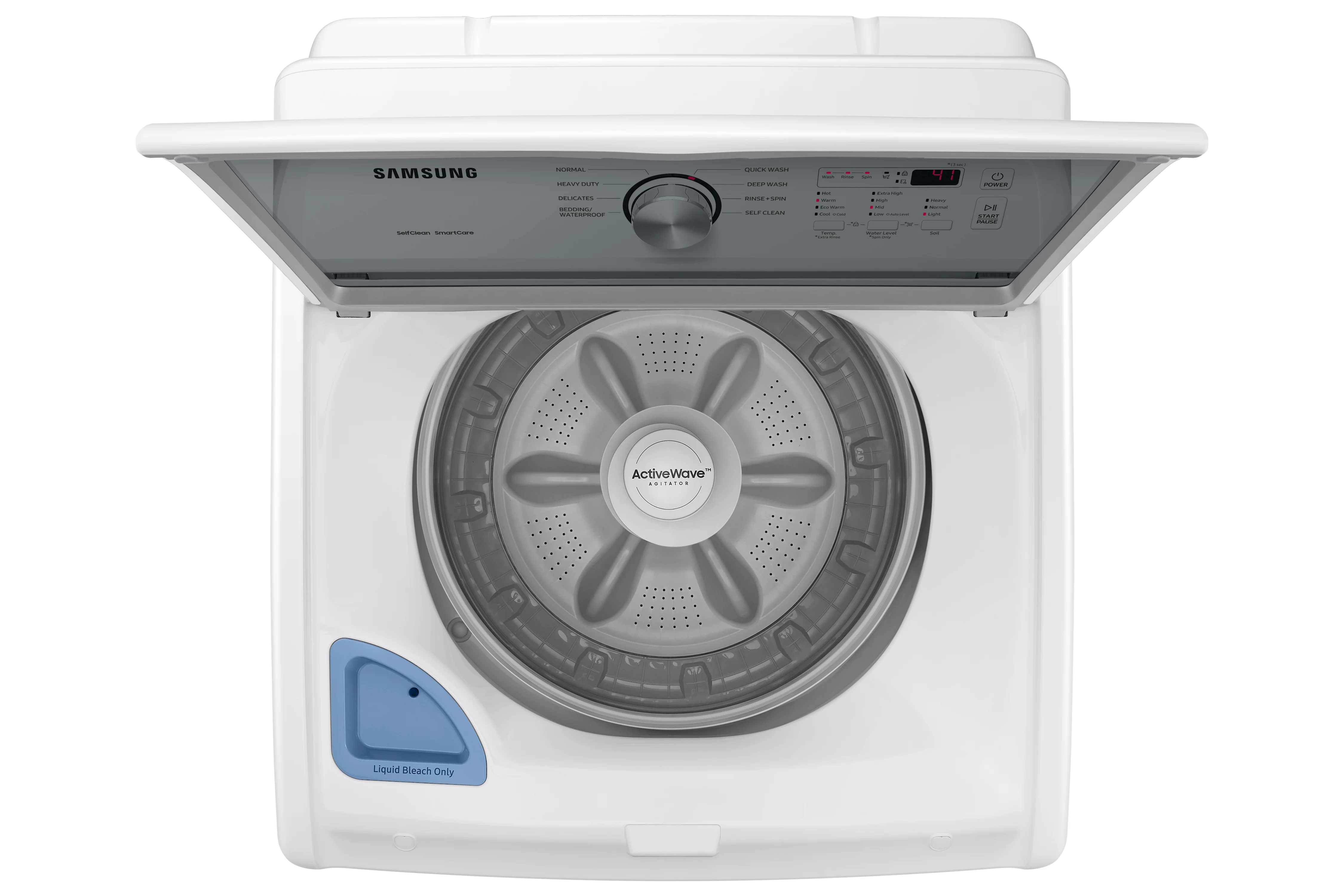 Samsung White Top Load Washer with ActiveWave Agitator (5.0 Cu.Ft) - WA44A3205AW/A4 - Image 9
