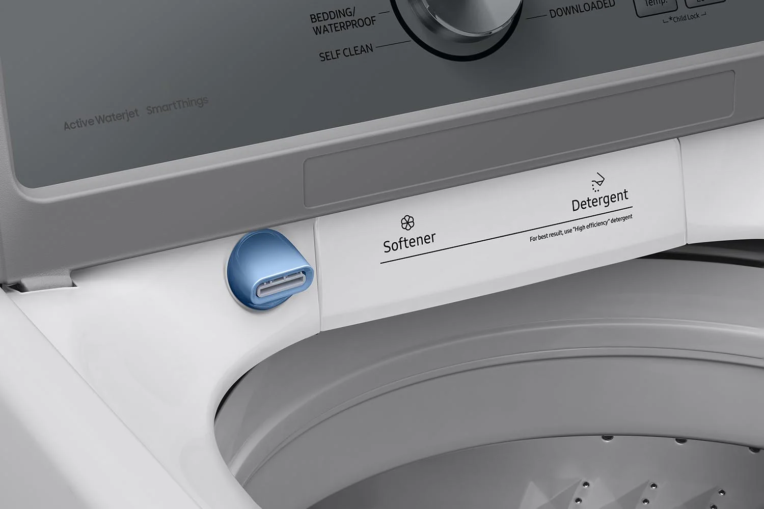 Samsung White Top Load Washer with Agitator and SmartThings (5.3 Cu.Ft) - WA46CG3505AWA4 - Image 8