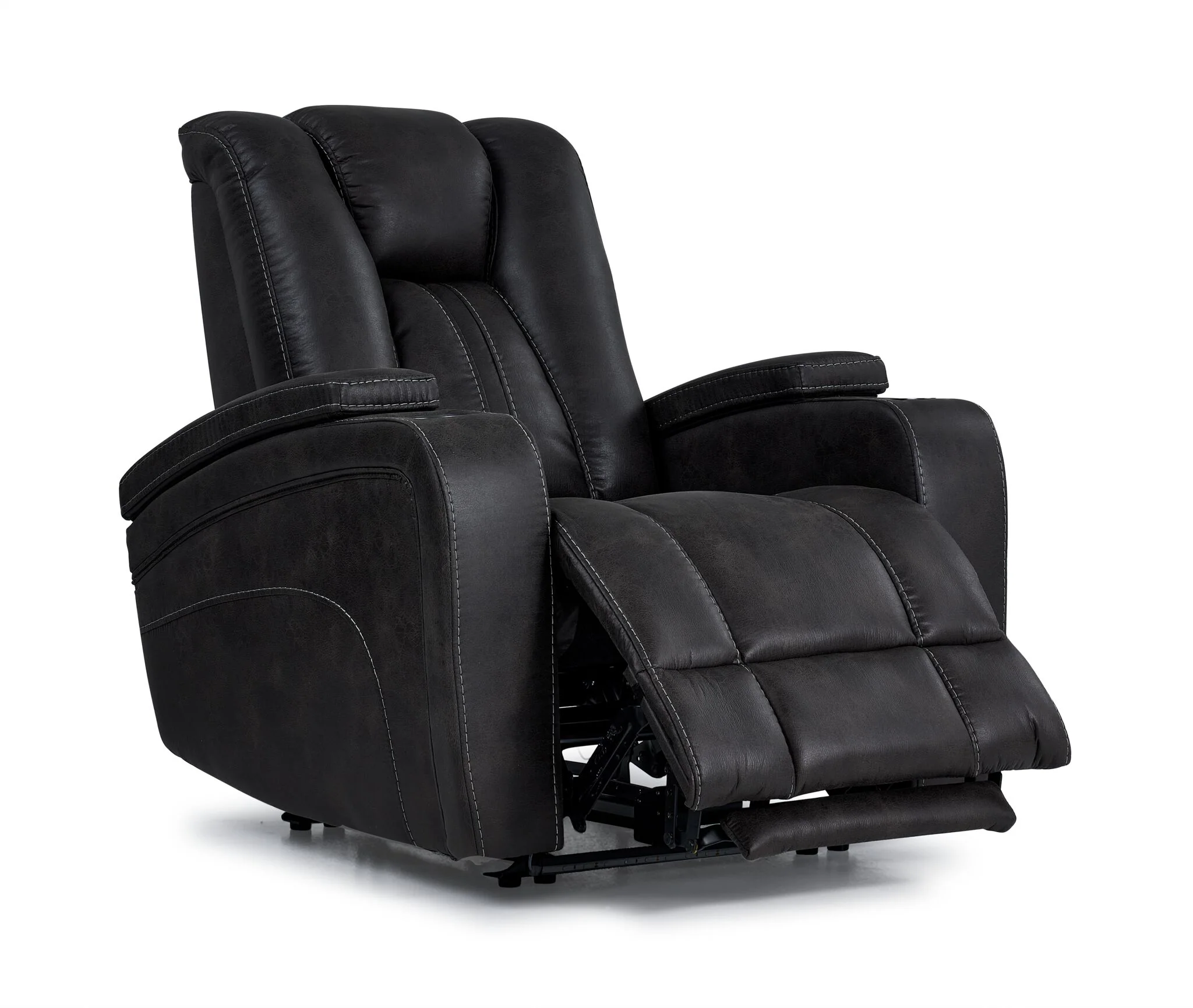 San Antonio Dual Power Recliner - Grey - Image 3