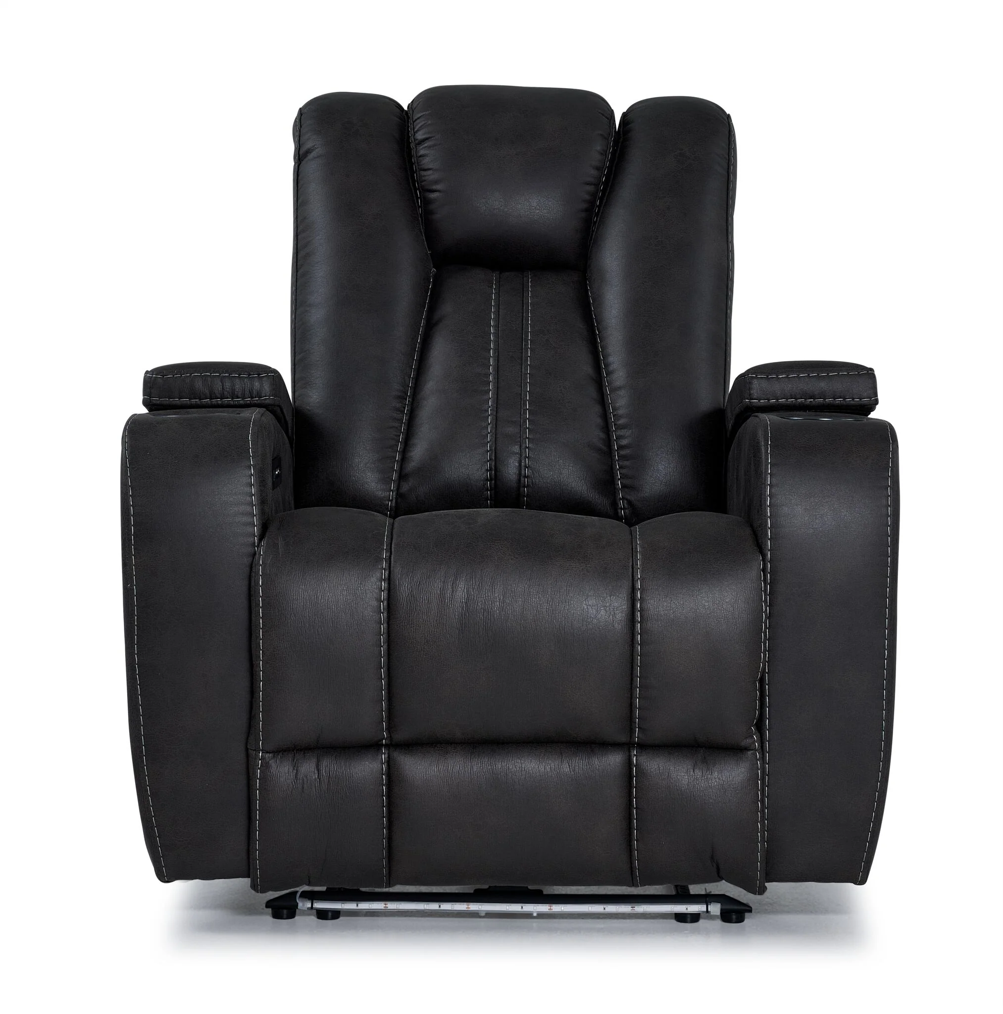 San Antonio Dual Power Recliner - Grey - Image 6