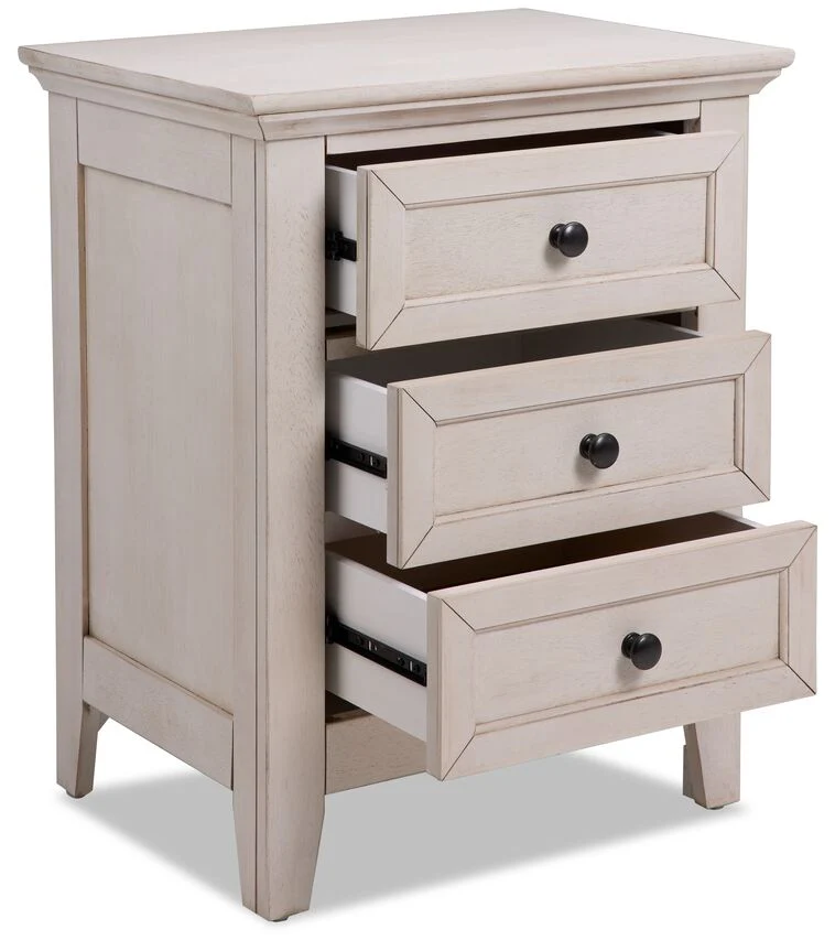 San Mateo 6-Piece Full Panel Bedroom Package - Antique White - Image 4