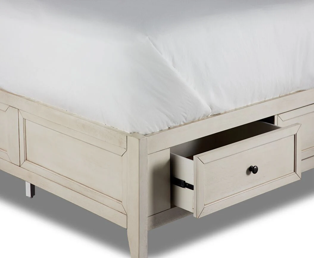 San Mateo 6-Piece Full Storage Bedroom Package - Antique White - Image 2