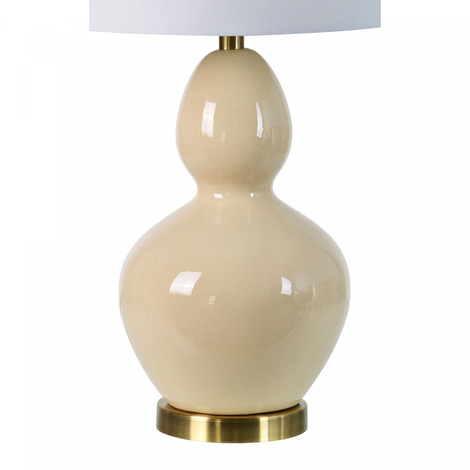Sandi Table Lamp - Glazed Crackled Cream - Set of Two - Image 2