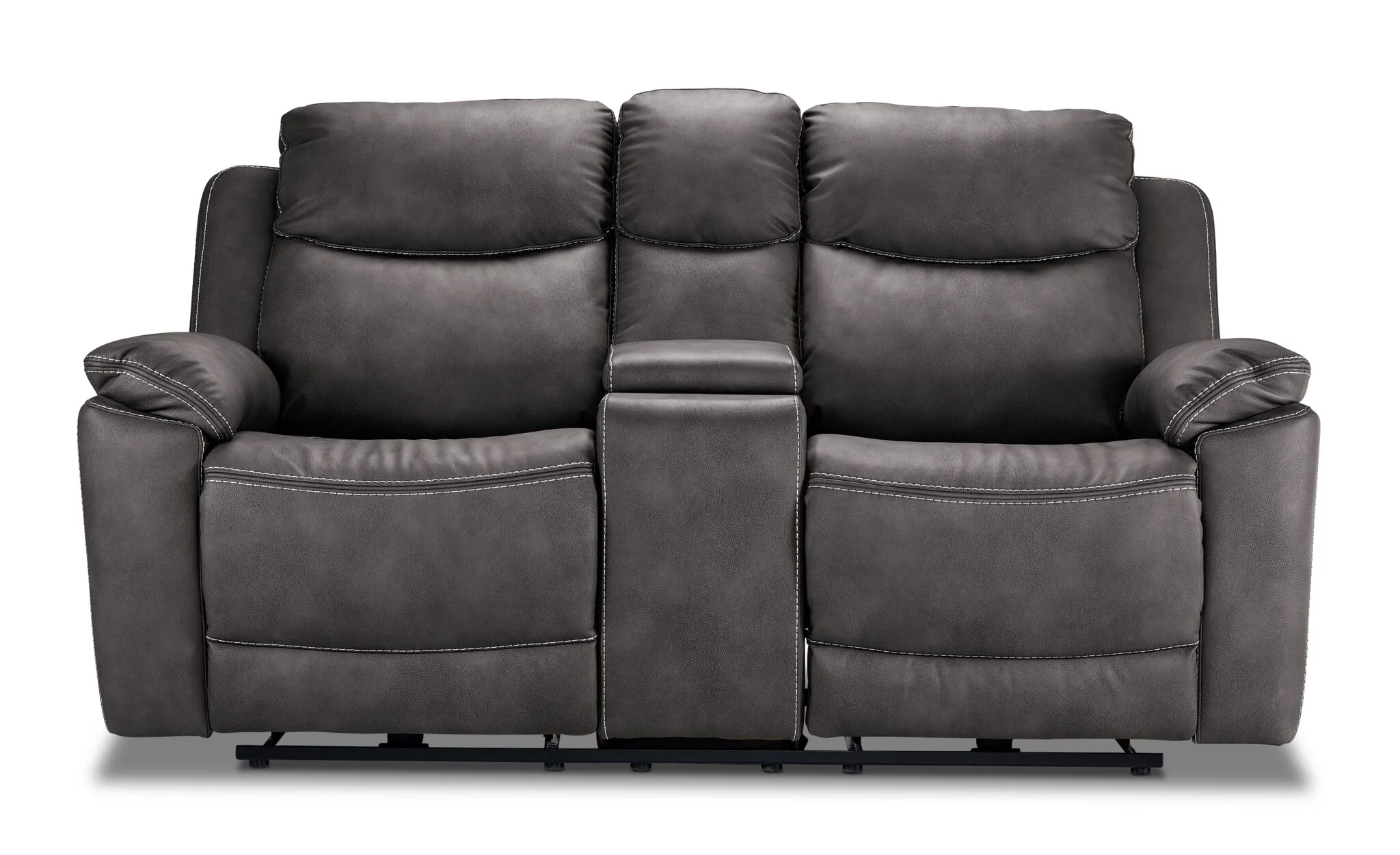 Santa Fe Power Reclining Loveseat with Console - Graphite - Image 2