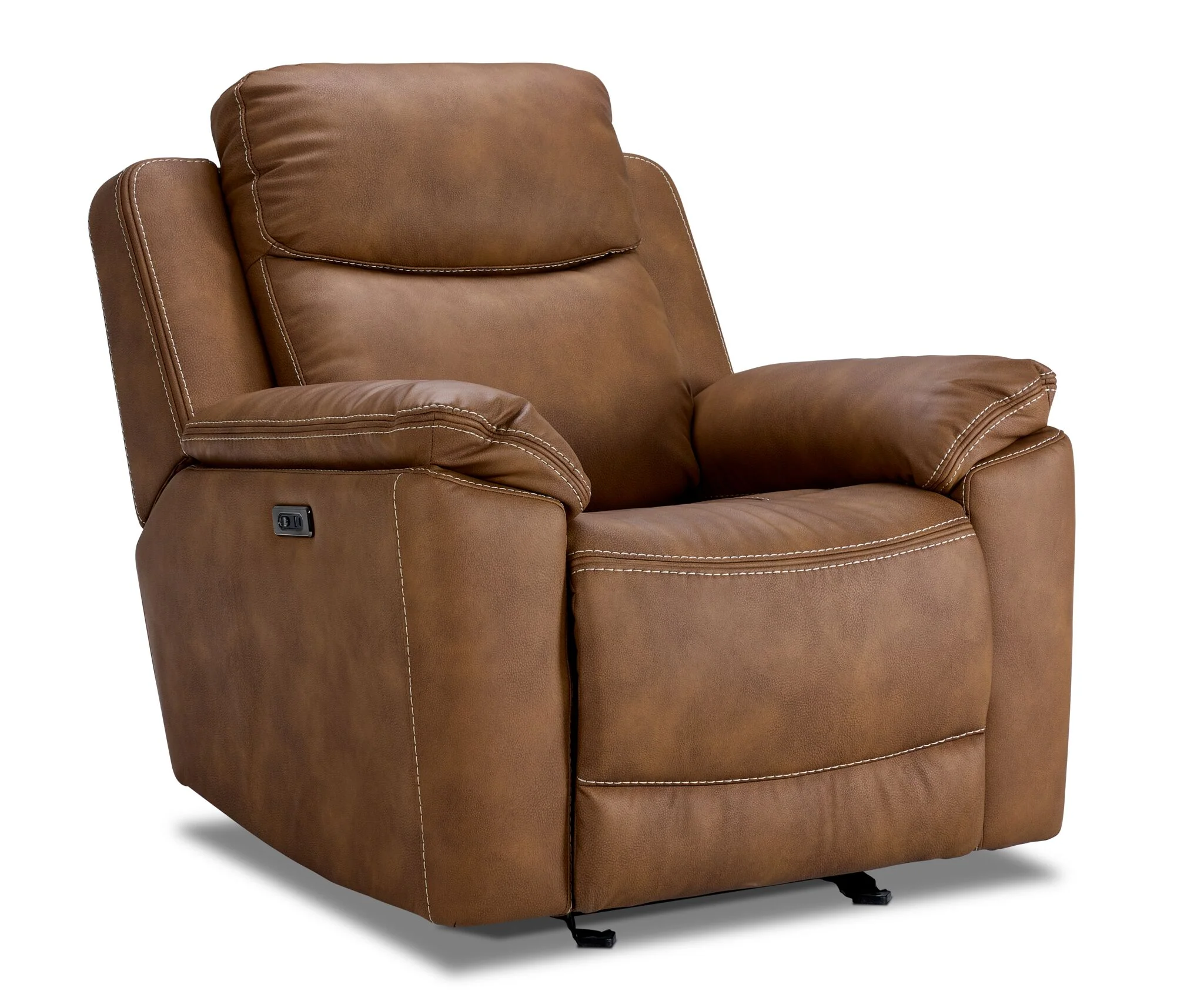 Santa Fe Power Reclining Sofa and Chair Set - Copper - Image 3