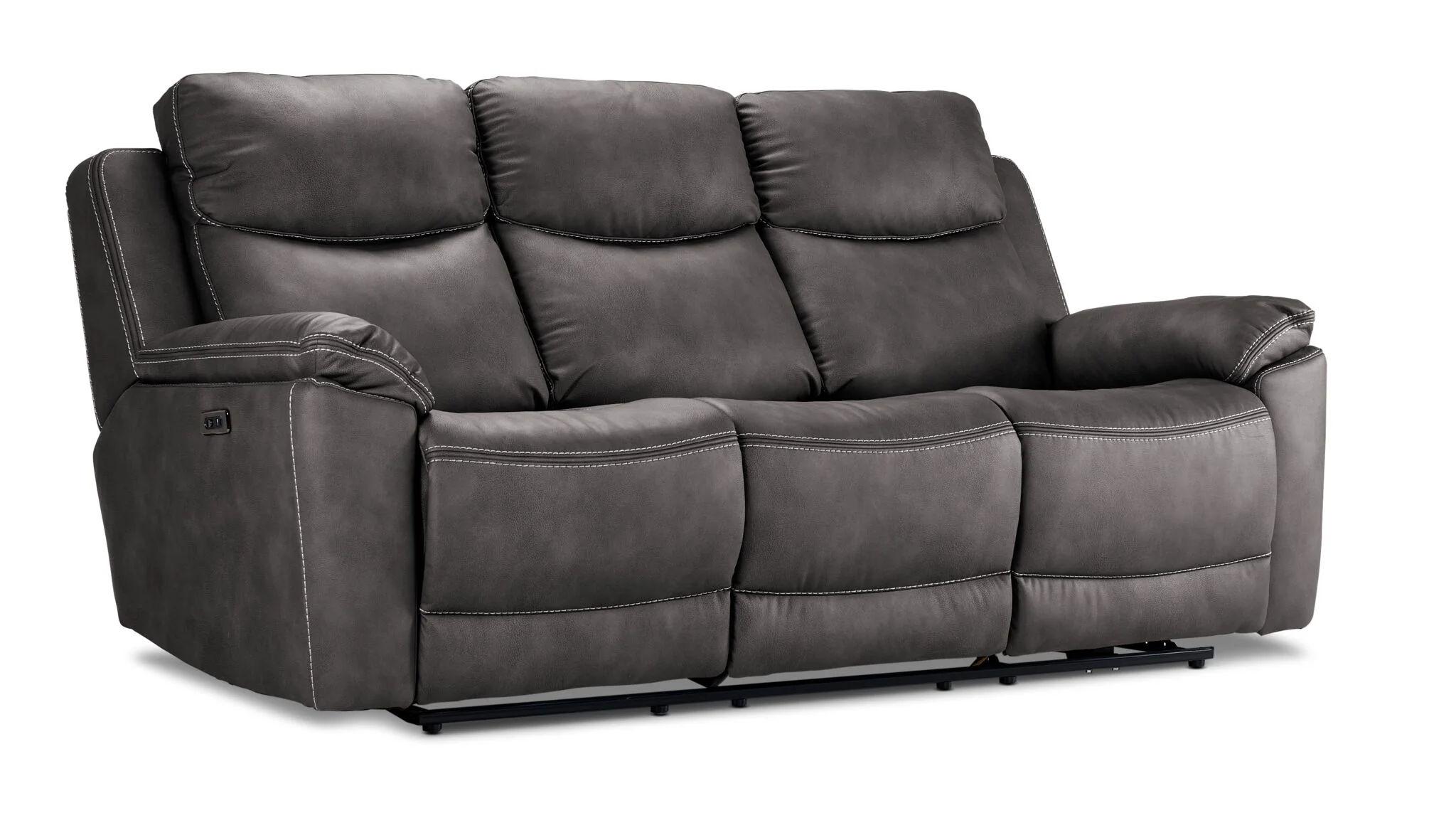 Santa Fe Power Reclining Sofa and Chair Set - Graphite - Image 2