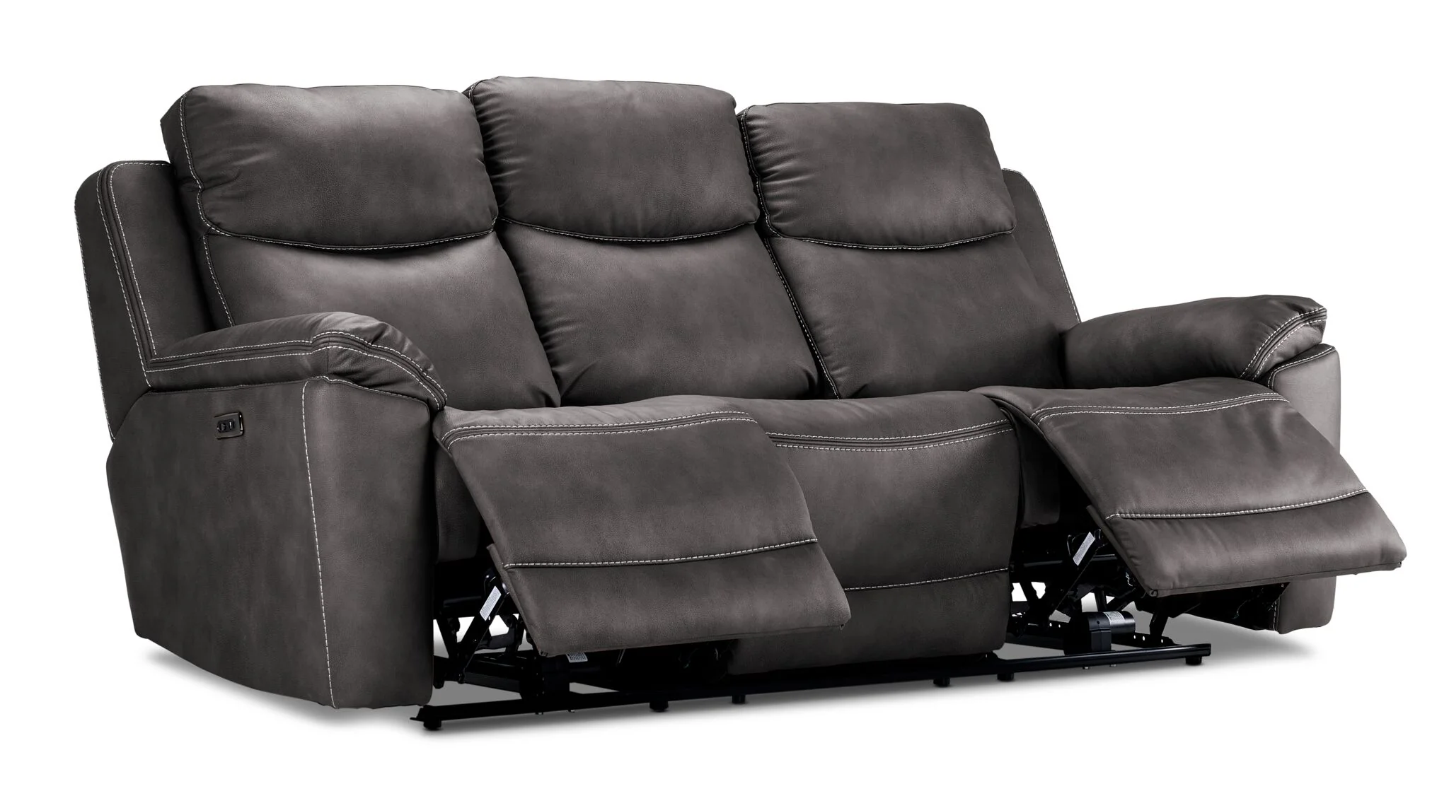 Santa Fe Power Reclining Sofa - Graphite - Image 3