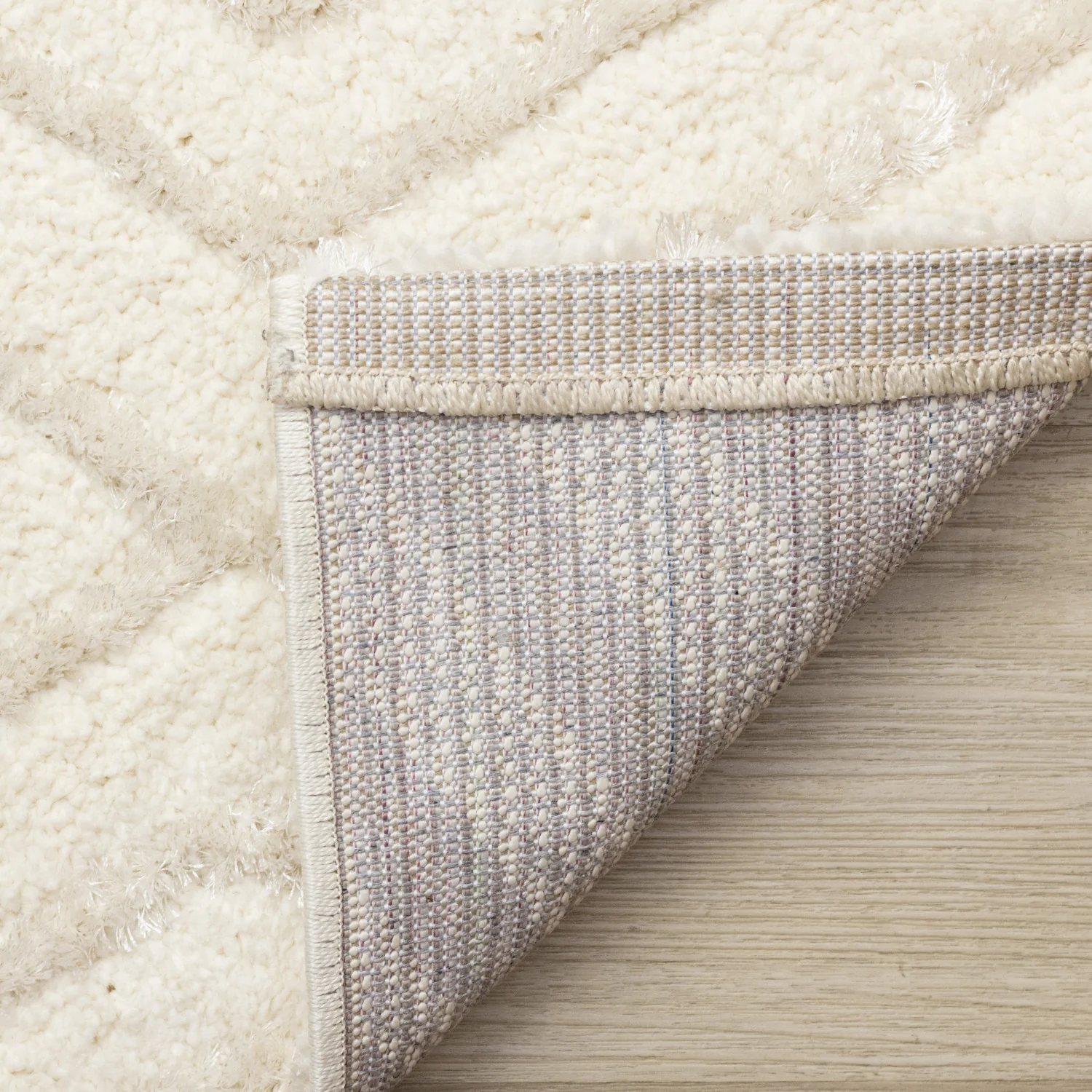 Sasha Soft Diamonds Area Rug - 5' X 8' - Cream - Image 11