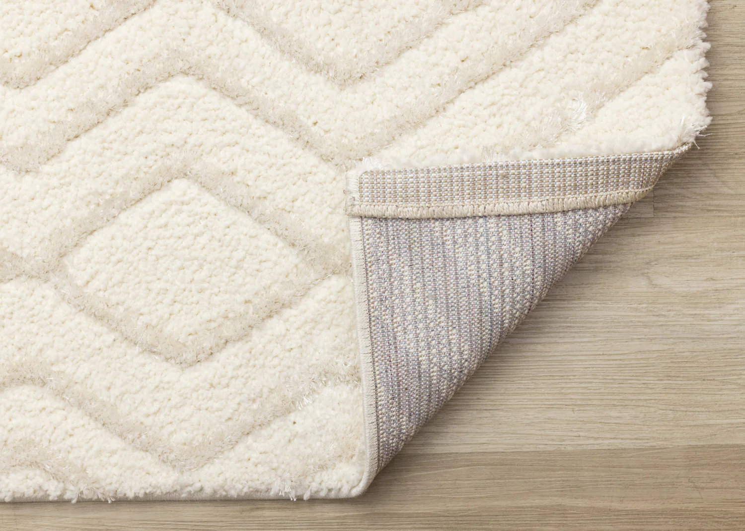 Sasha Soft Diamonds Area Rug - 5' X 8' - Cream - Image 7