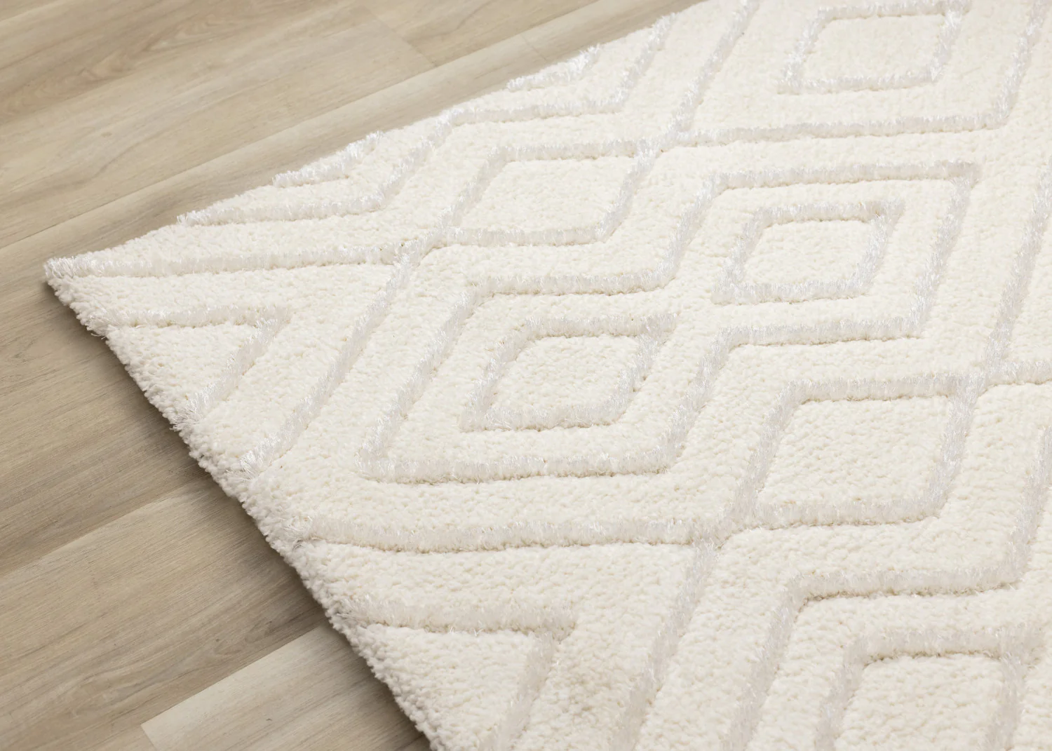 Sasha Soft Diamonds Area Rug - 7' X 10' - Cream - Image 12