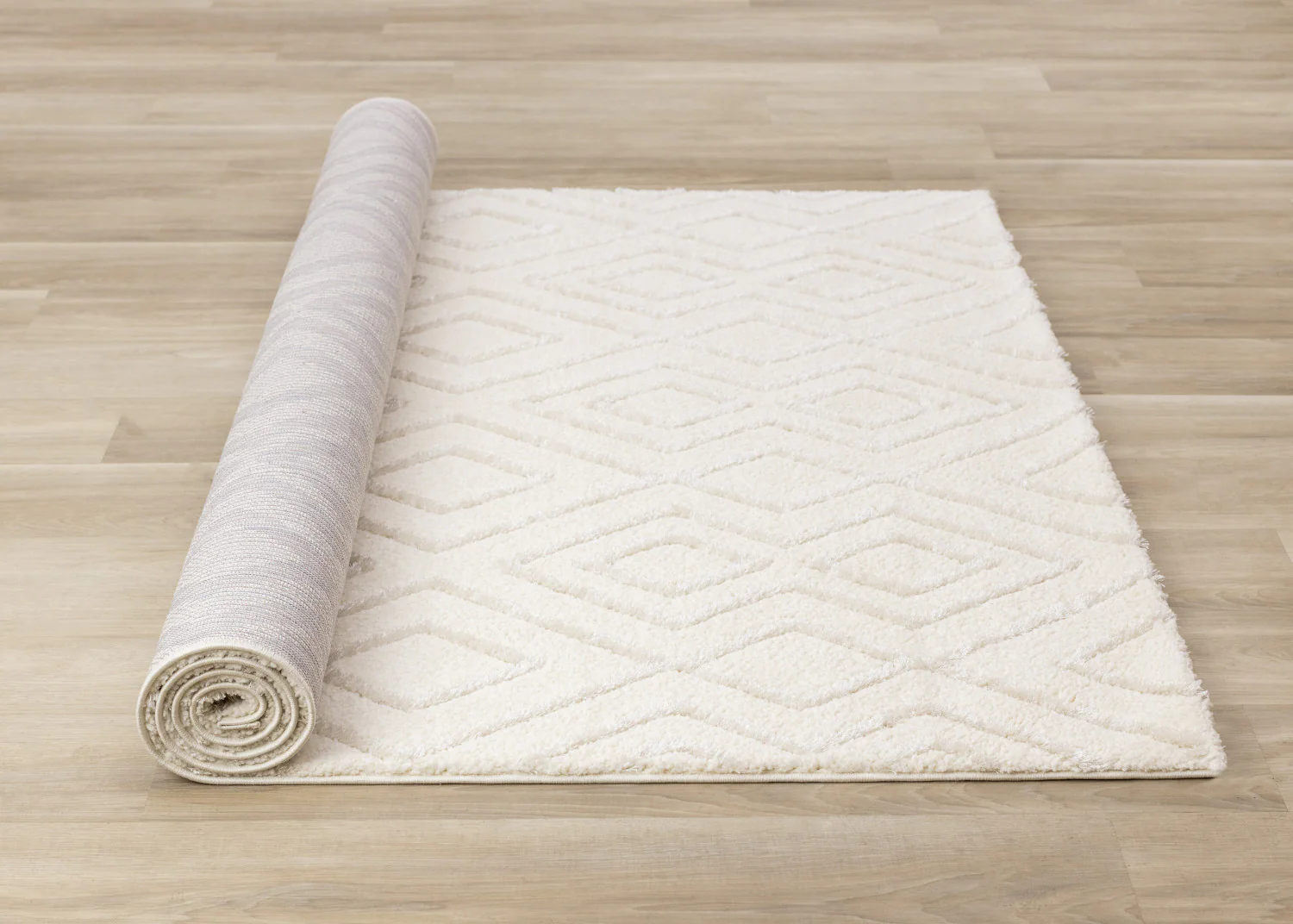 Sasha Soft Diamonds Area Rug - 7' X 10' - Cream - Image 8
