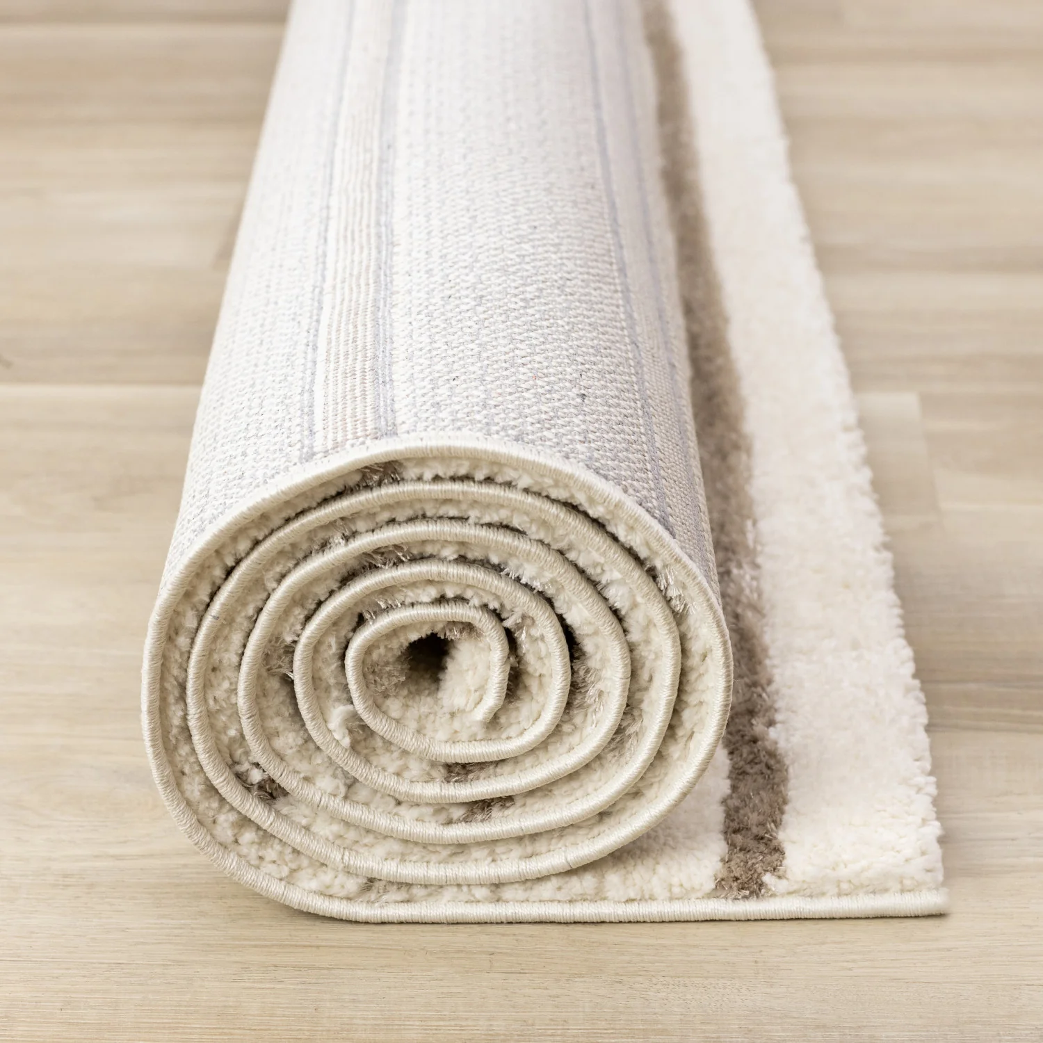 Sasha Soft Modern Lines Area Rug - 5' X 8' - Cream - Image 13