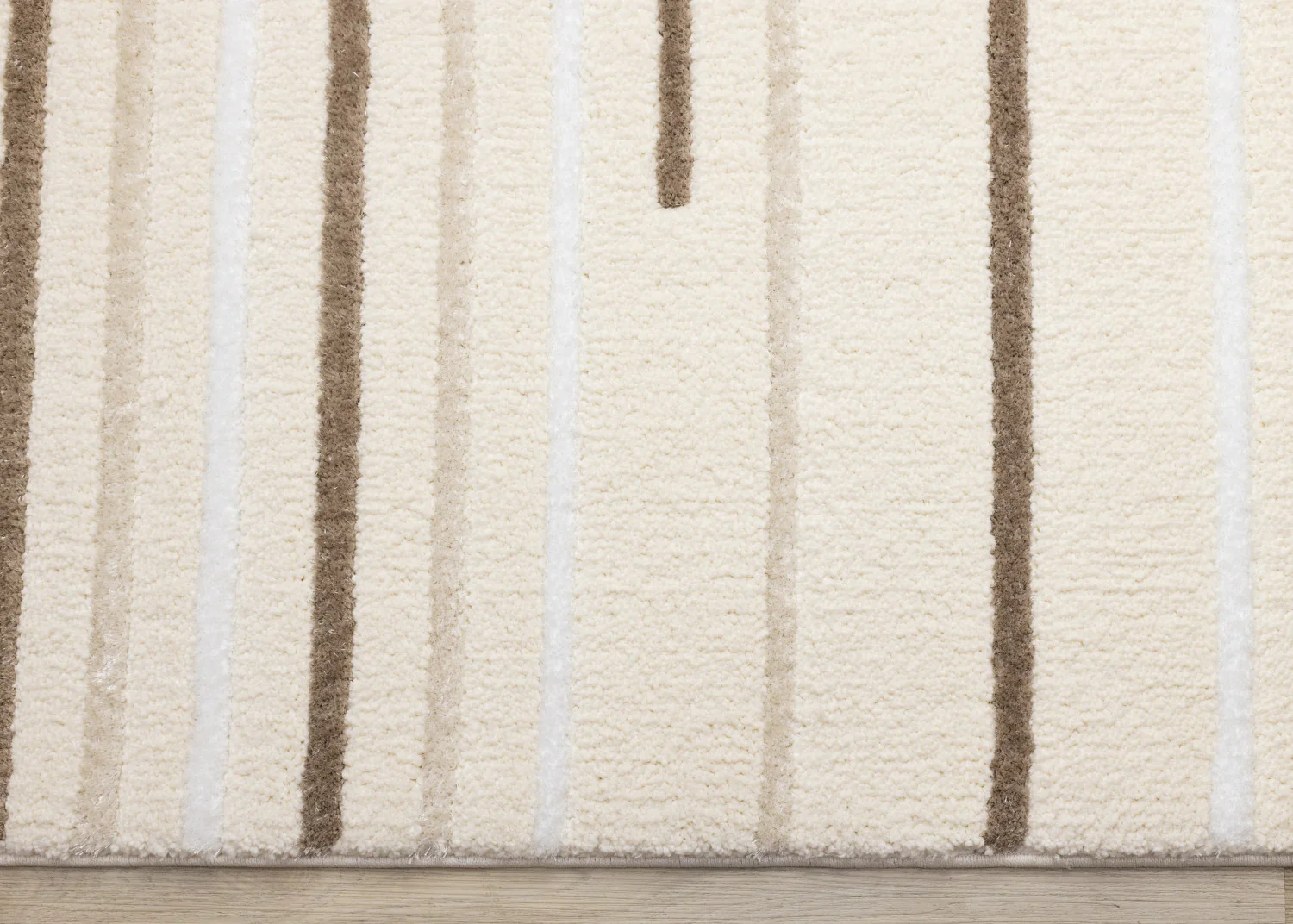 Sasha Soft Modern Lines Area Rug - 7' X 10' - Cream - Image 9