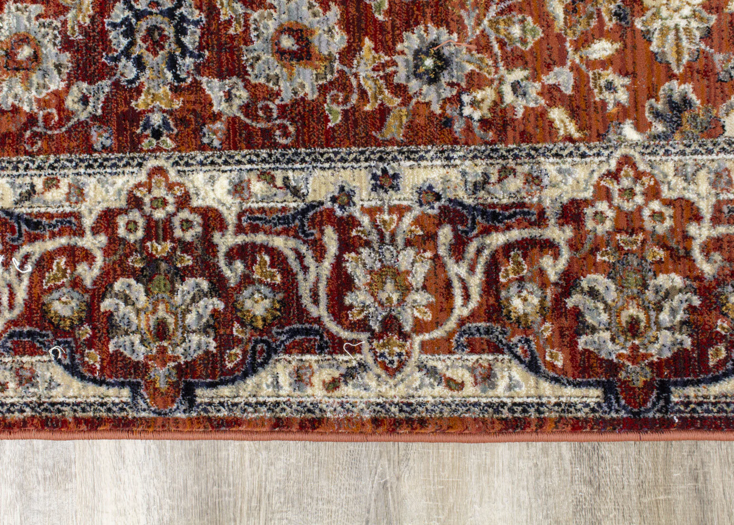 Satara Classic Border Area Rug - 5' X 8' - Red/Cream - Image 6