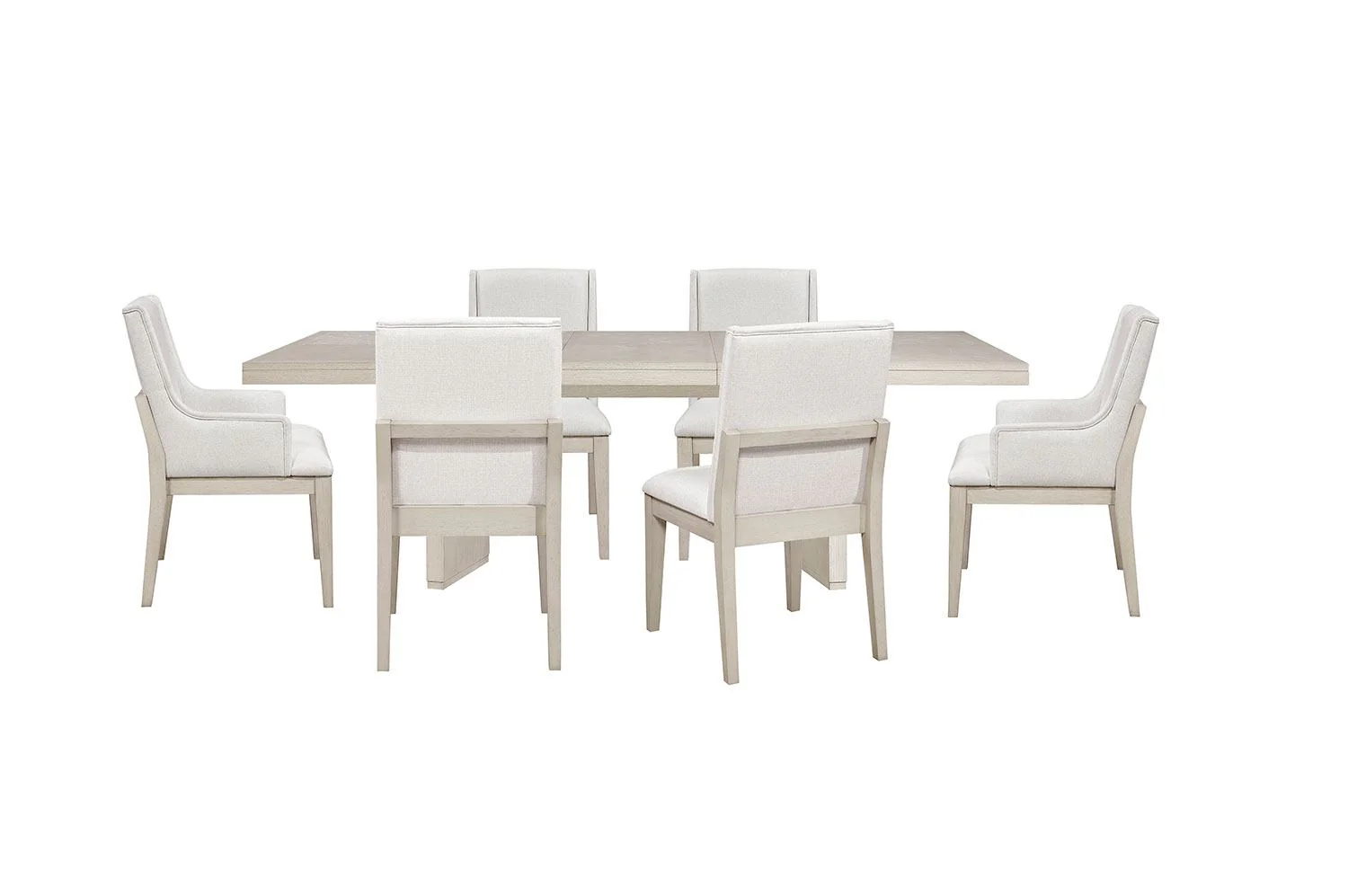 Savona 7-Piece Extendable Dining Set - Antique White - Image 3