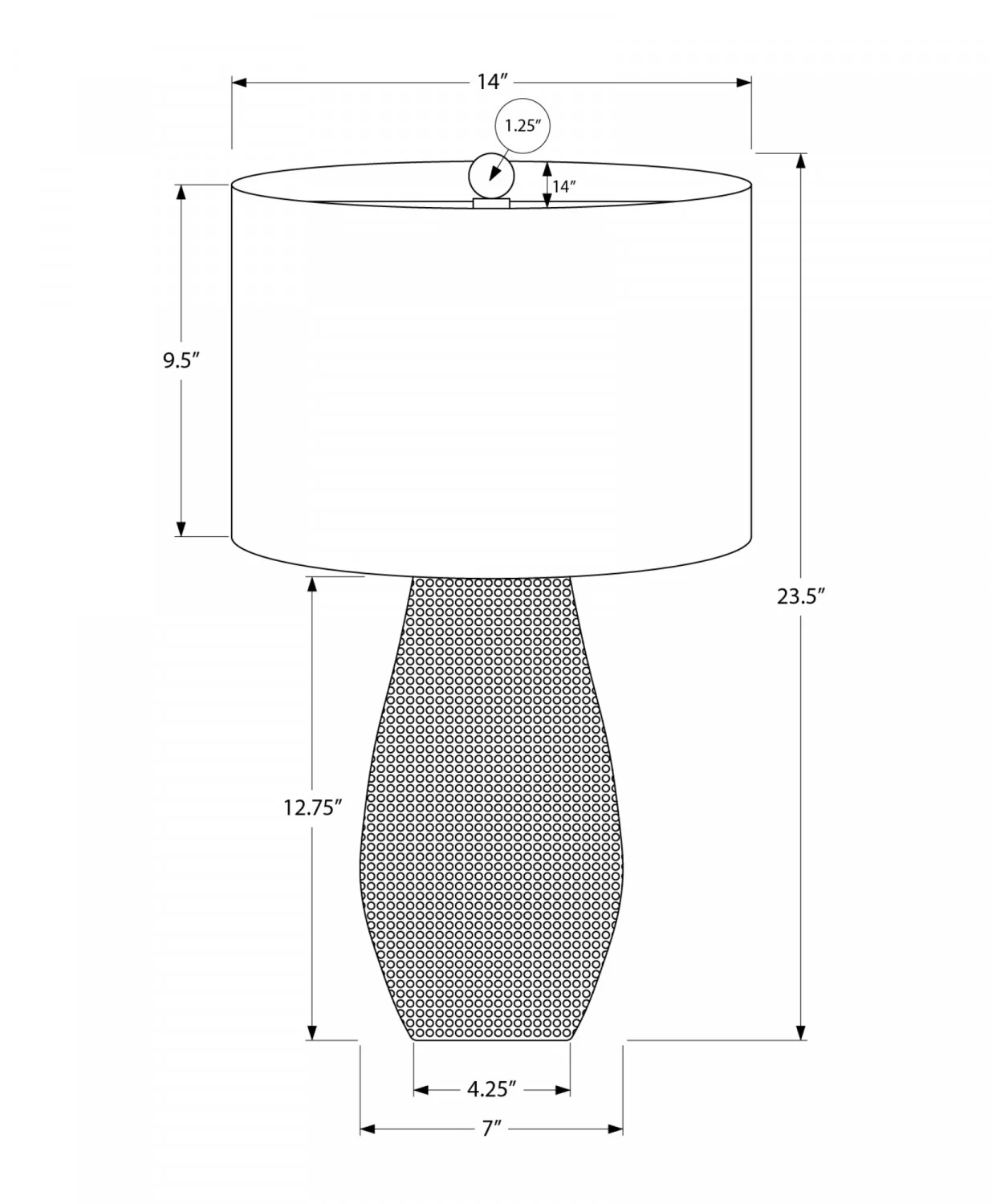 Savoy Table Lamp - Grey - Image 3