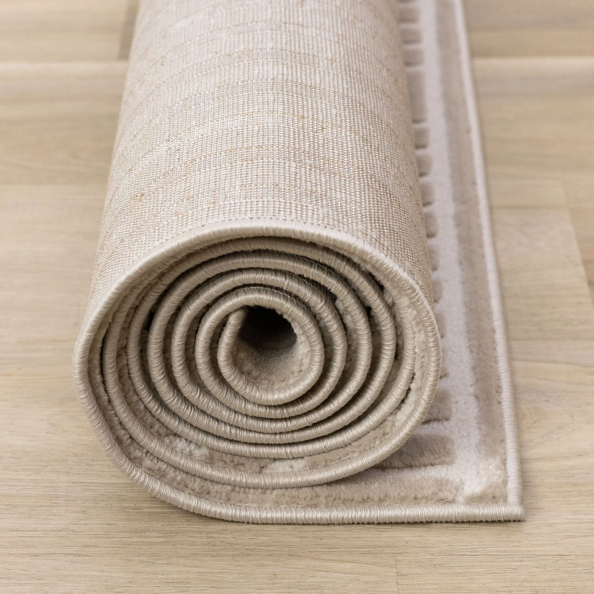Sculpted Dunes 7'10" x 10'6" Modern Geometric Arches Pattern Area Rug - Cream, Beige - Image 10