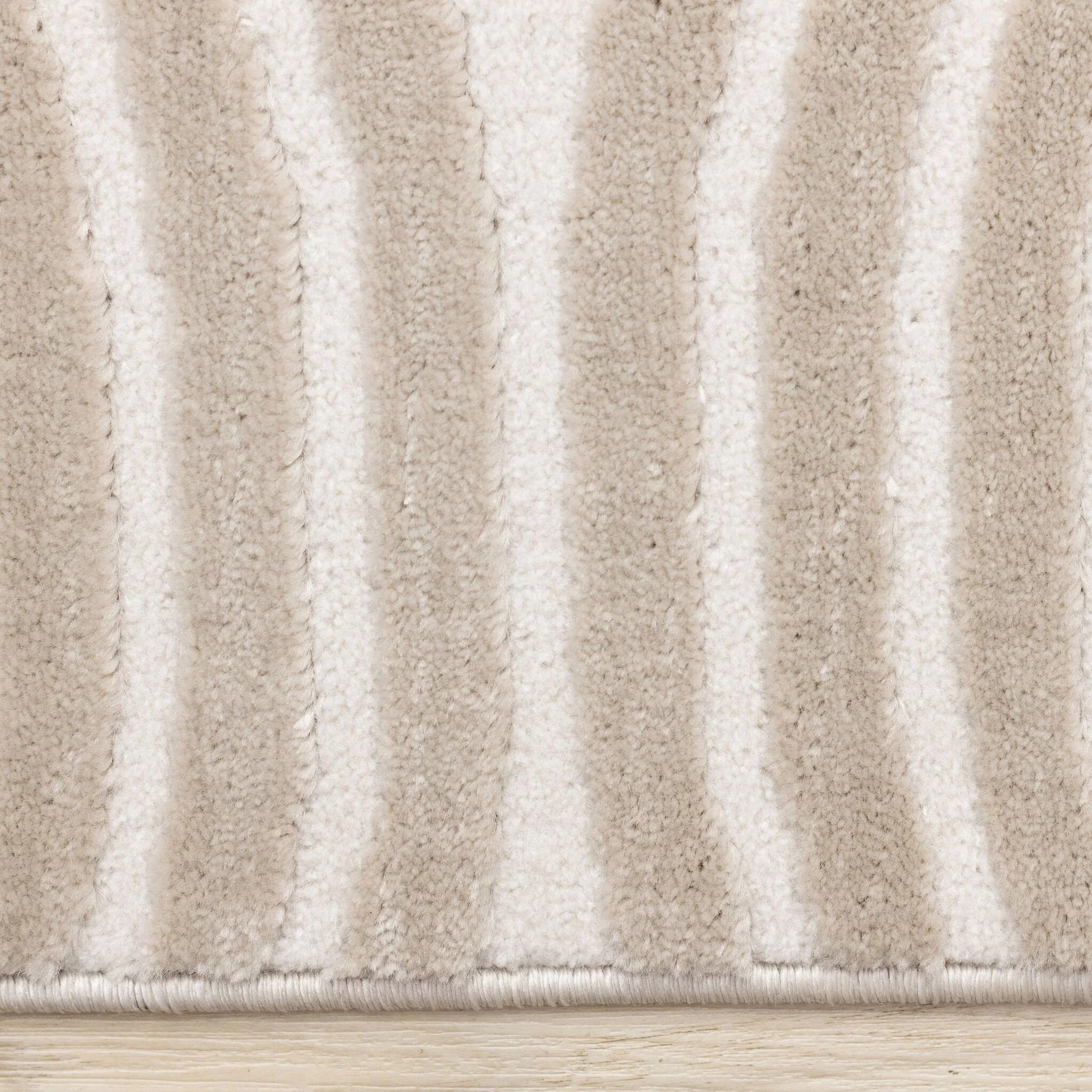 Sculpted Dunes 7'10" x 10'6" Modern Geometric Arches Pattern Area Rug - Cream, Beige - Image 7