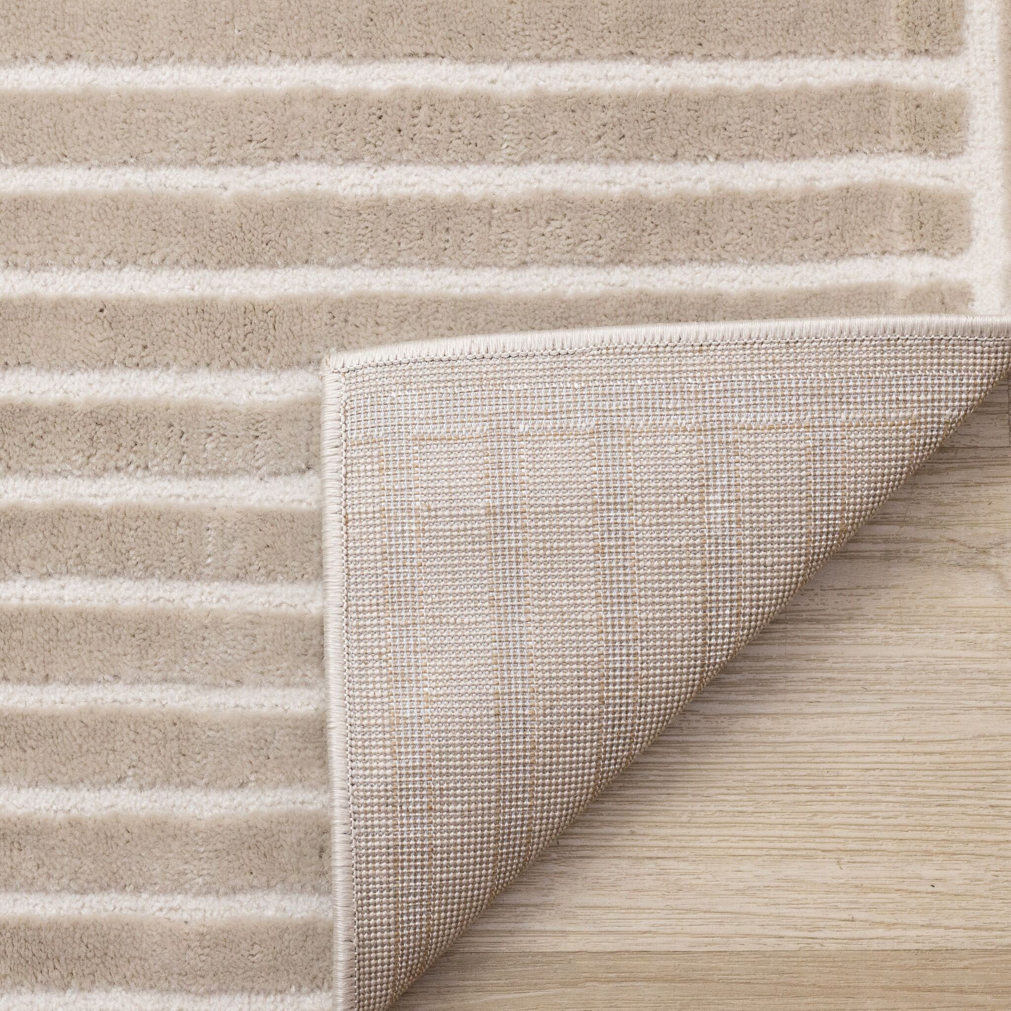 Sculpted Dunes 7'10" x 10'6" Modern Geometric Arches Pattern Area Rug - Cream, Beige - Image 8