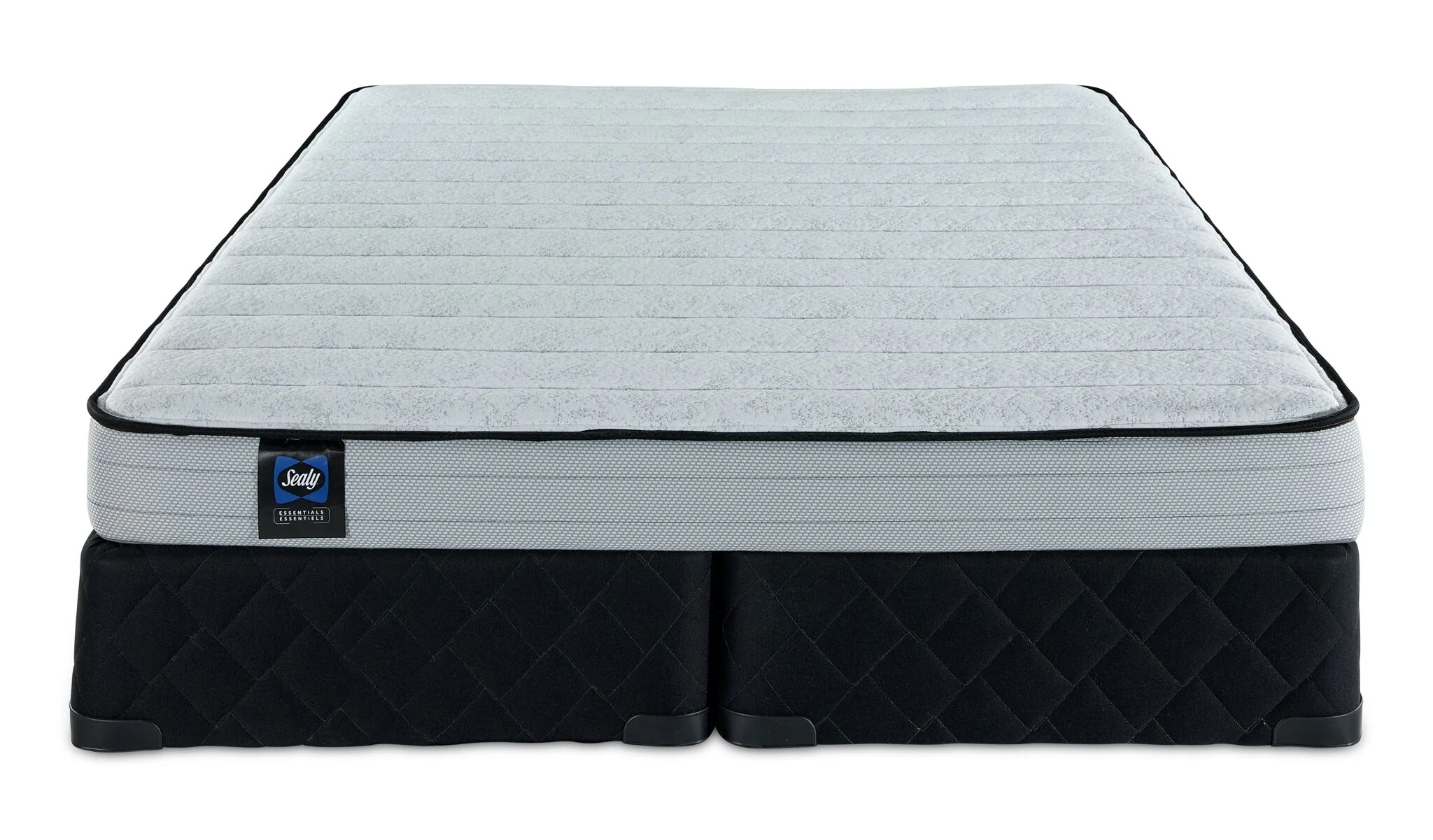 Sealy® Essentials Evan II Medium Queen Mattress and Split Boxspring - Image 2