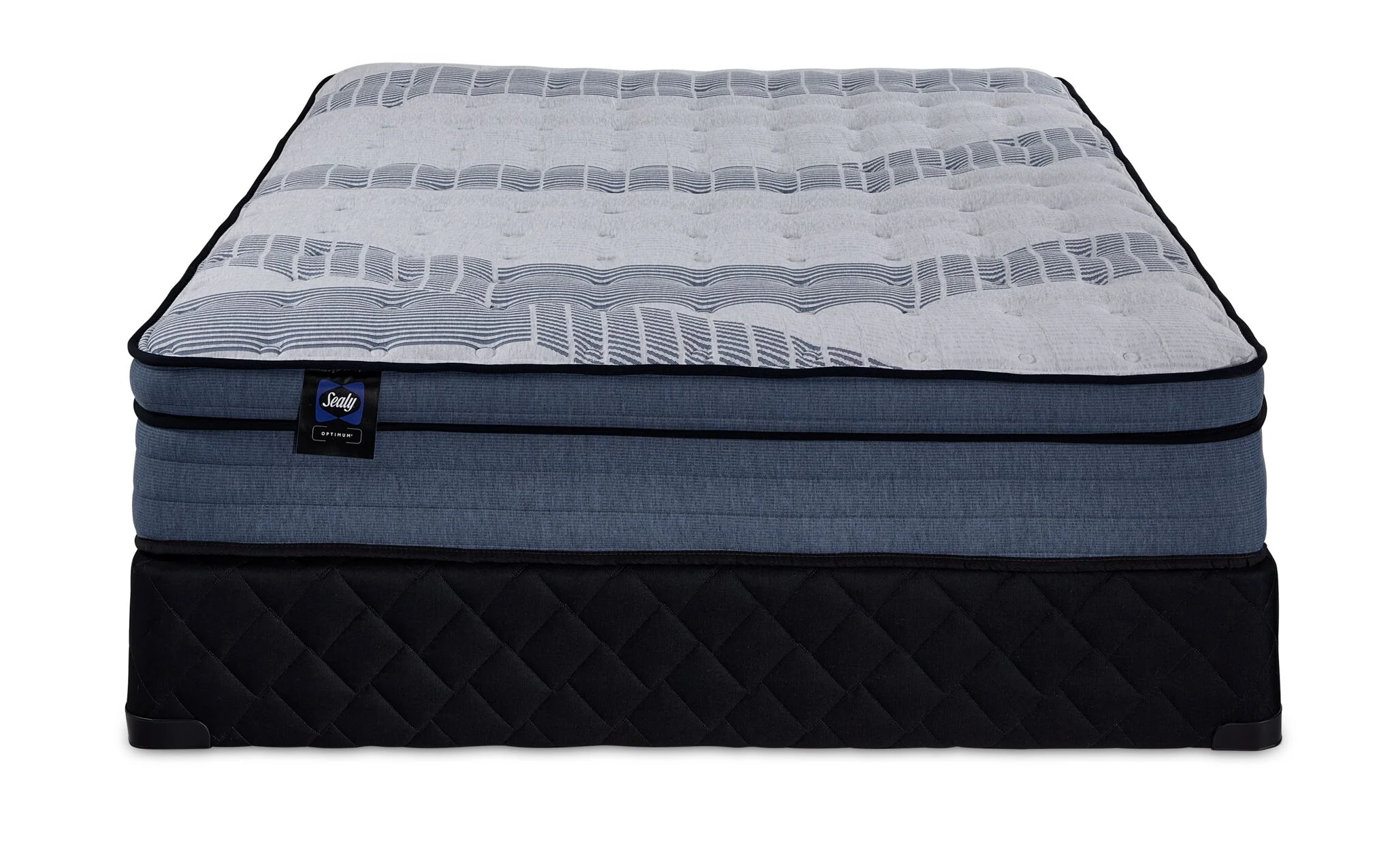 Sealy® Essentials Remy Firm Eurotop King Mattress and Split Boxspring Set - Image 2