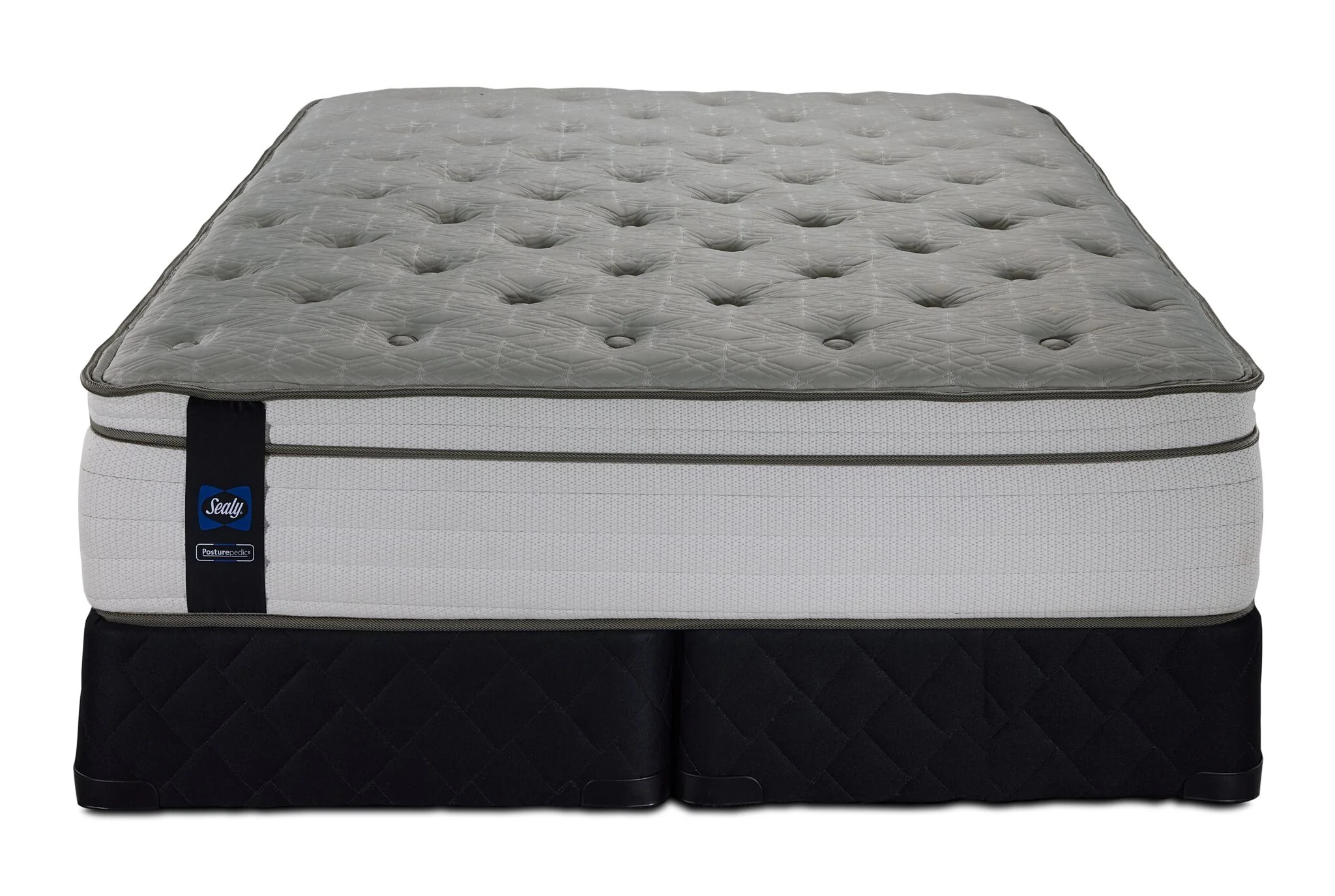 Sealy Posturepedic® Correct Comfort 4 Firm Eurotop King Mattress and Split Boxspring Set - Image 2