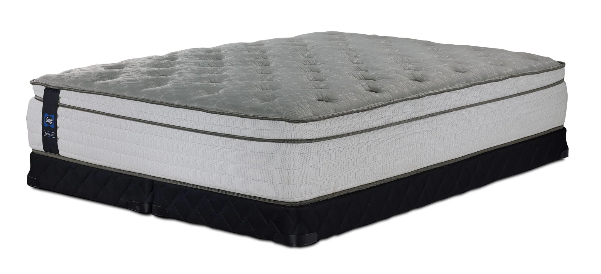 Sealy Posturepedic® Correct Comfort 5 Medium Eurotop Queen Mattress and Low Profile Split Boxspring Set