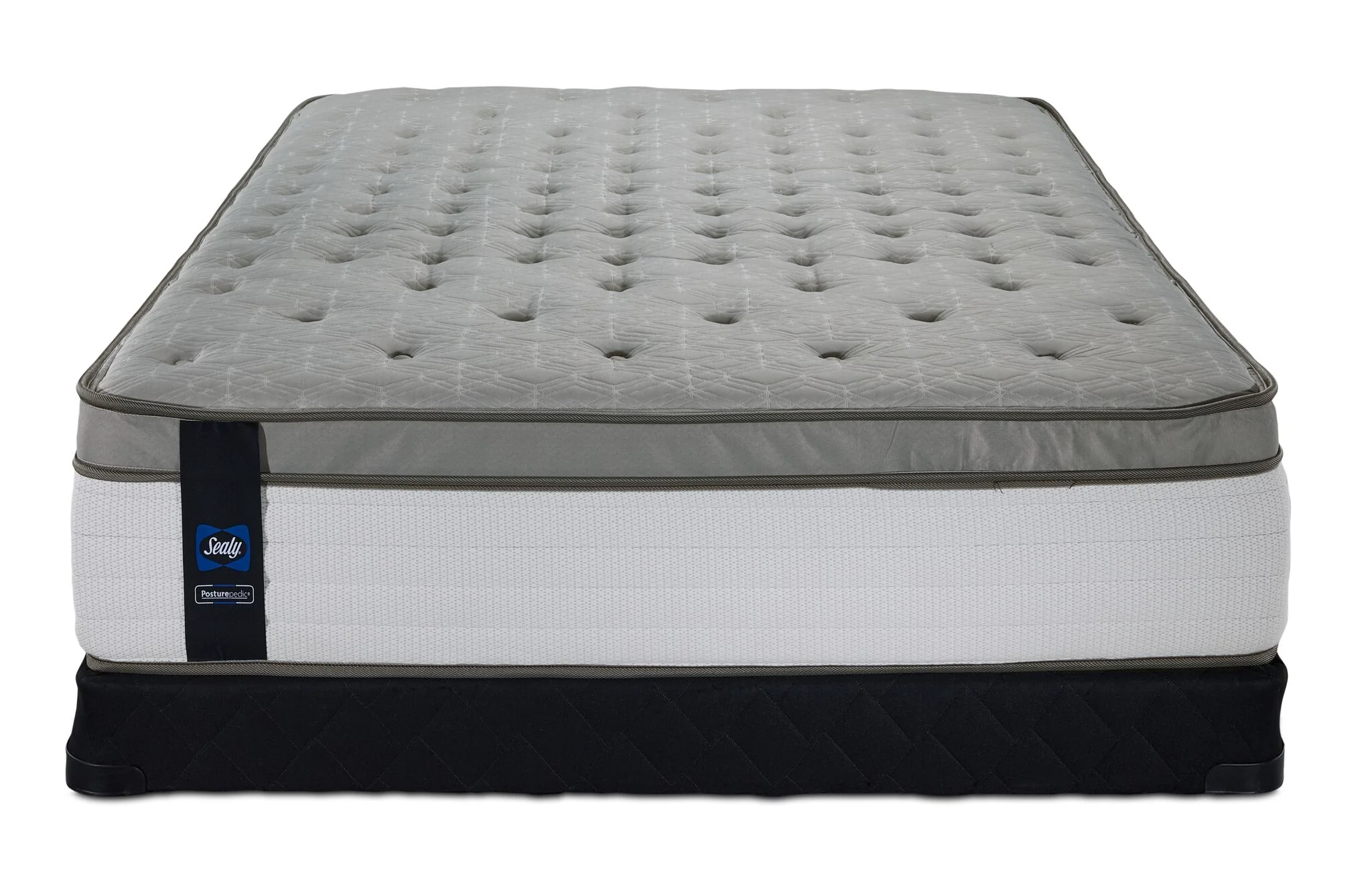 Sealy Posturepedic® Correct Comfort 6 Firm Eurotop Queen Mattress and Low Profile Boxspring Set - Image 2