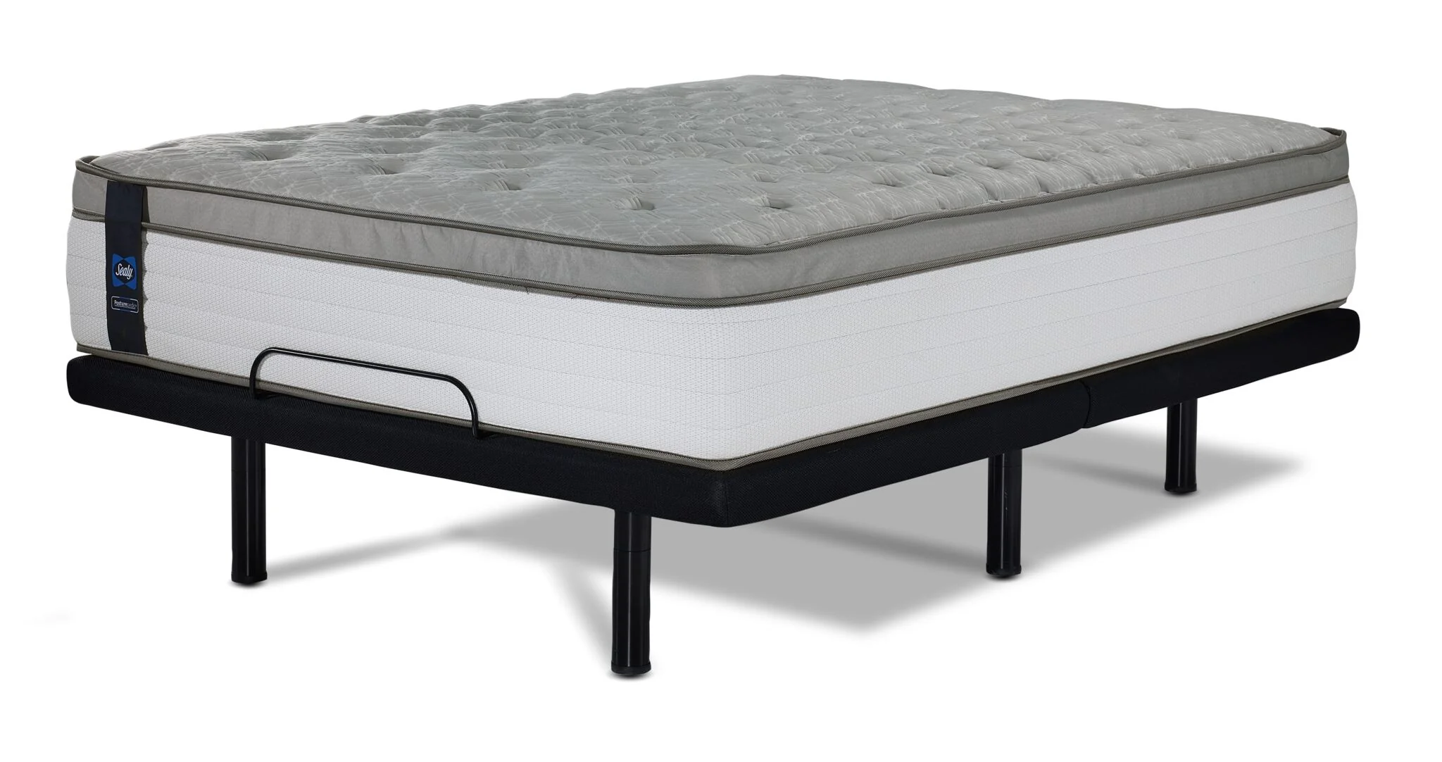 Sealy Posturepedic® Correct Comfort 6 Firm Eurotop Twin XL Mattress and L2 Motion Pro Adjustable Base - Image 2