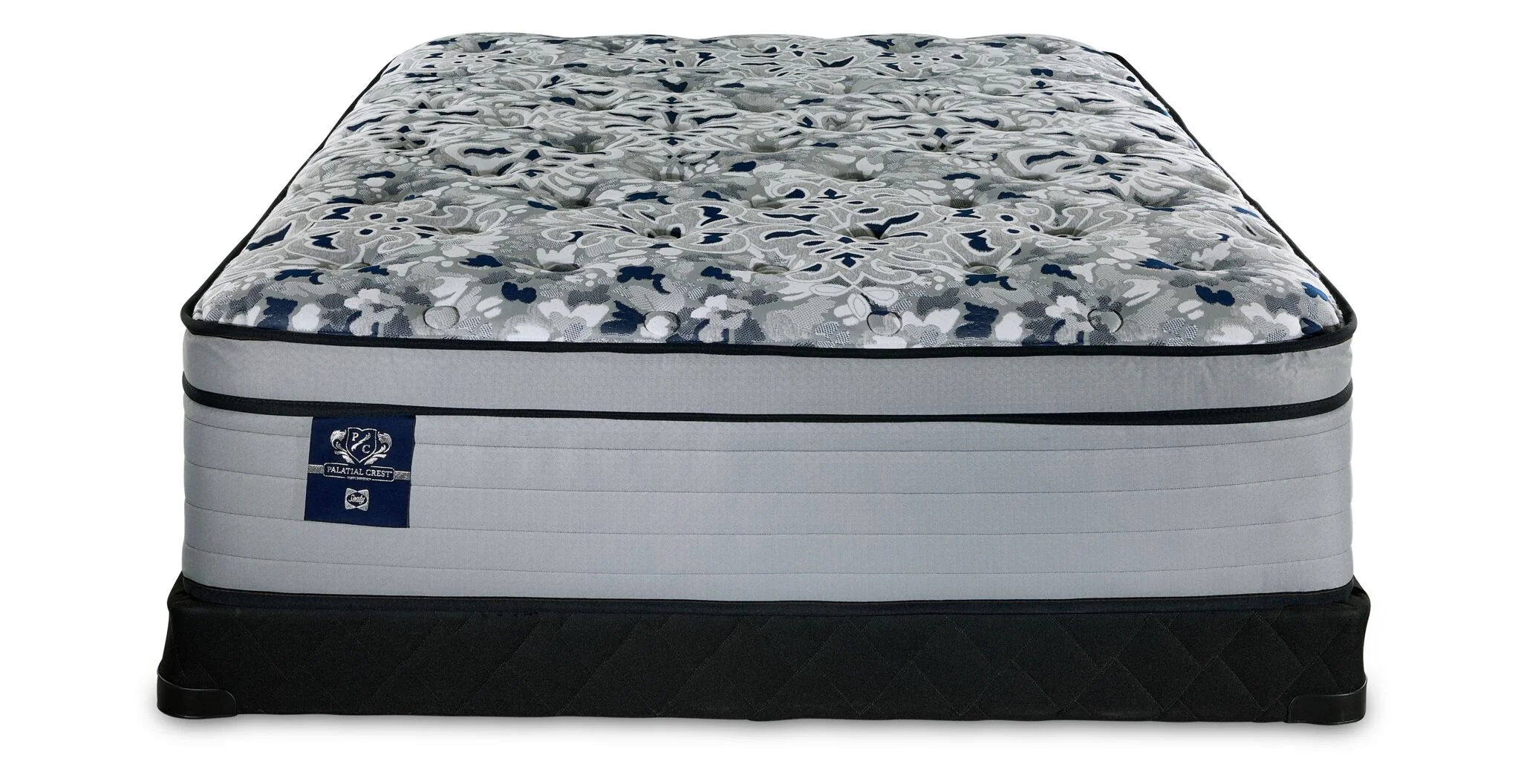 Sealy Posturepedic® Palatial Crest® Kamden II Firm Eurotop Full Mattress and Low Profile Boxspring Set - Image 2