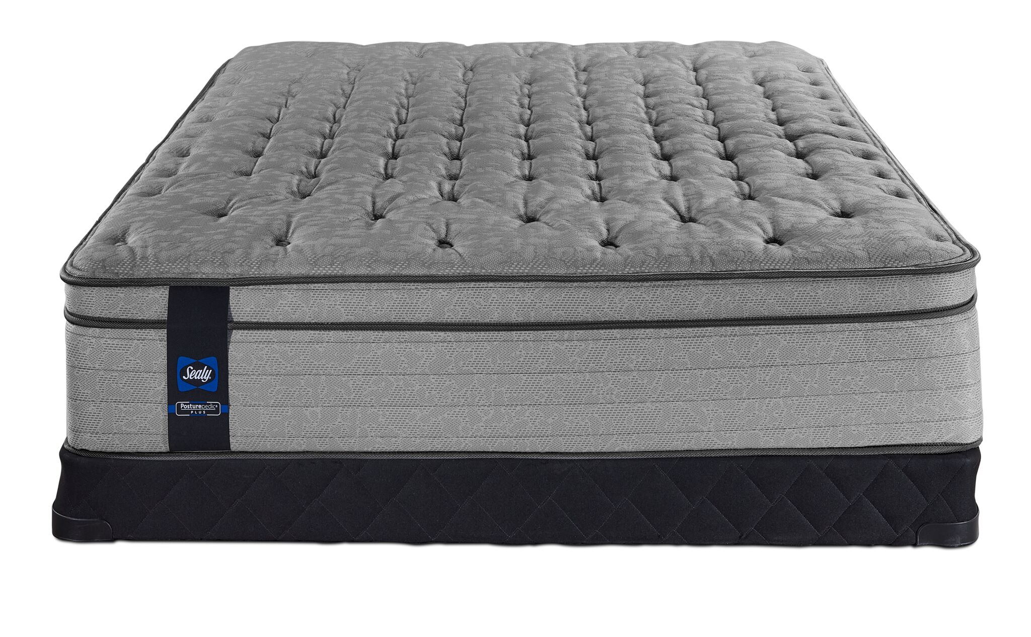 Sealy Posturepedic® Plus Sterling Artemis Euro Top Luxury Firm Full Mattress and Low Profile Boxspring Set - Image 2
