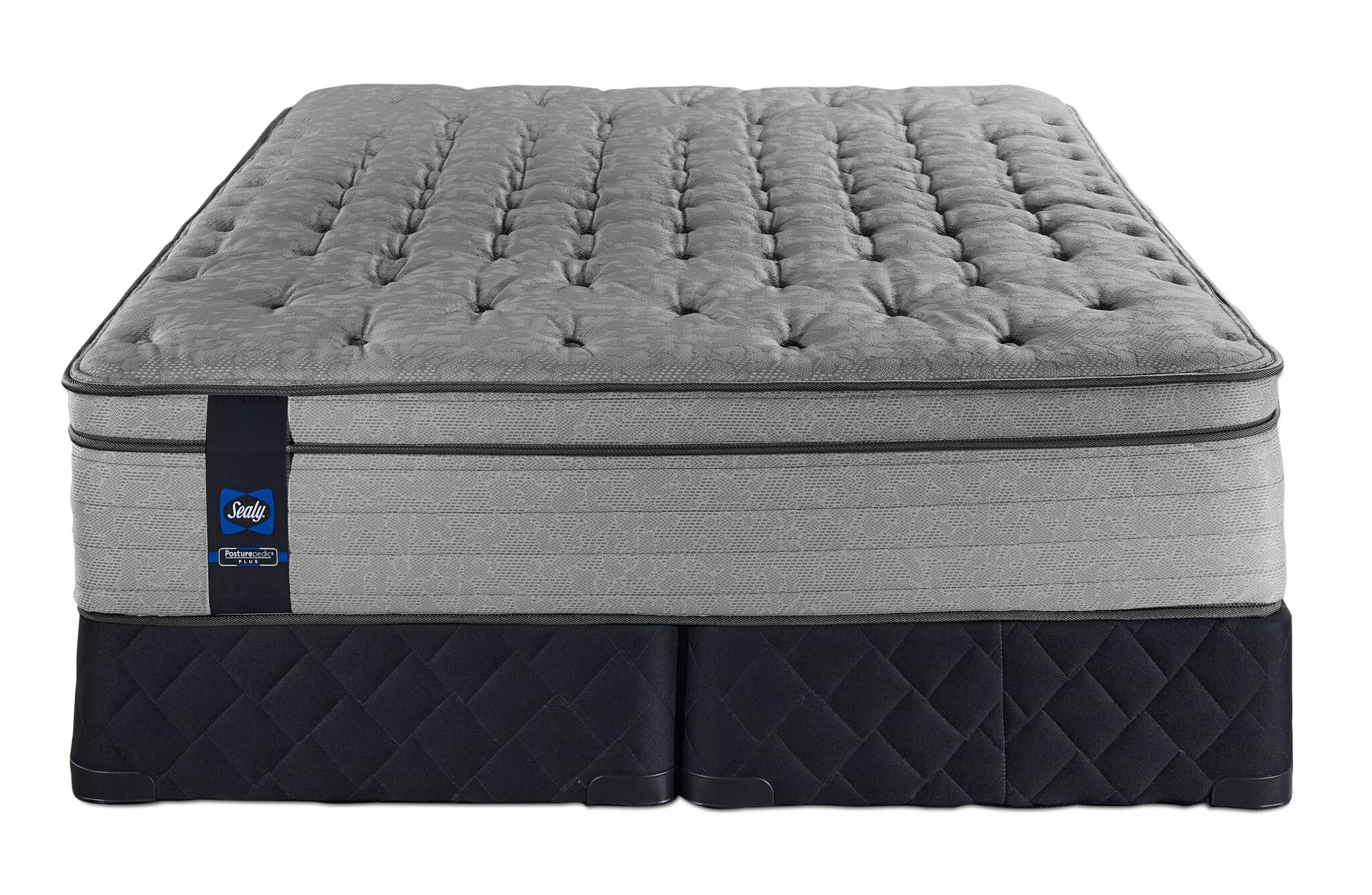 Sealy Posturepedic® Plus Sterling Artemis Euro Top Luxury Firm Queen Mattress and Split Boxspring Set - Image 2