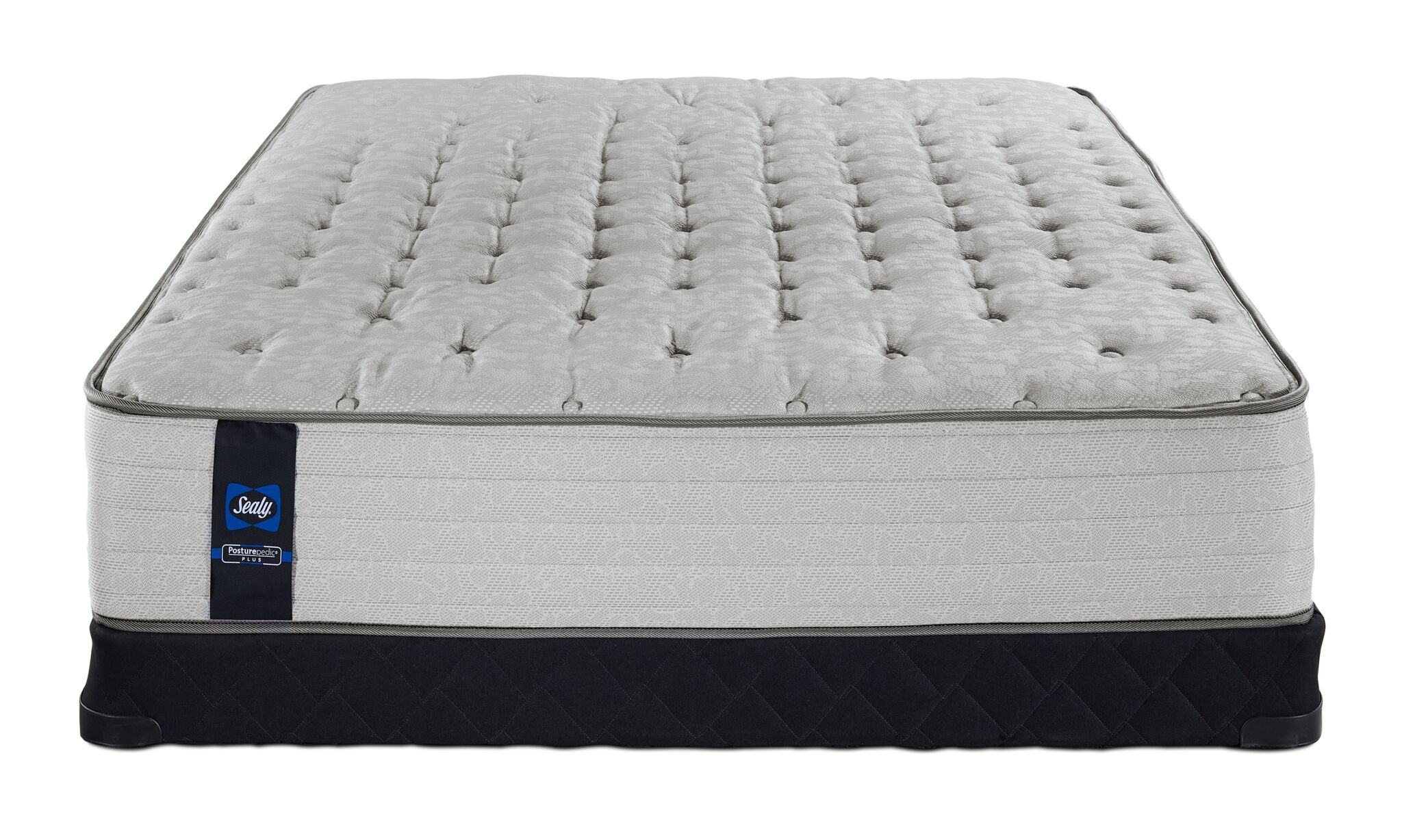 Sealy Posturepedic® Plus Sterling Bowie Tight Top Firm Twin Mattress and Low Profile Boxspring Set - Image 2