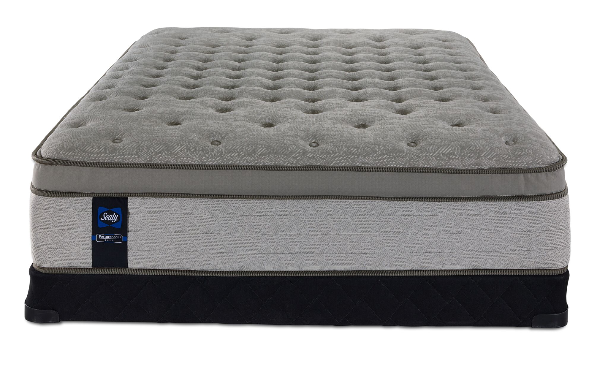 Sealy Posturepedic® Plus Sterling Hera Plush Euro Top Twin Mattress and Low Profile Boxspring Set - Image 2
