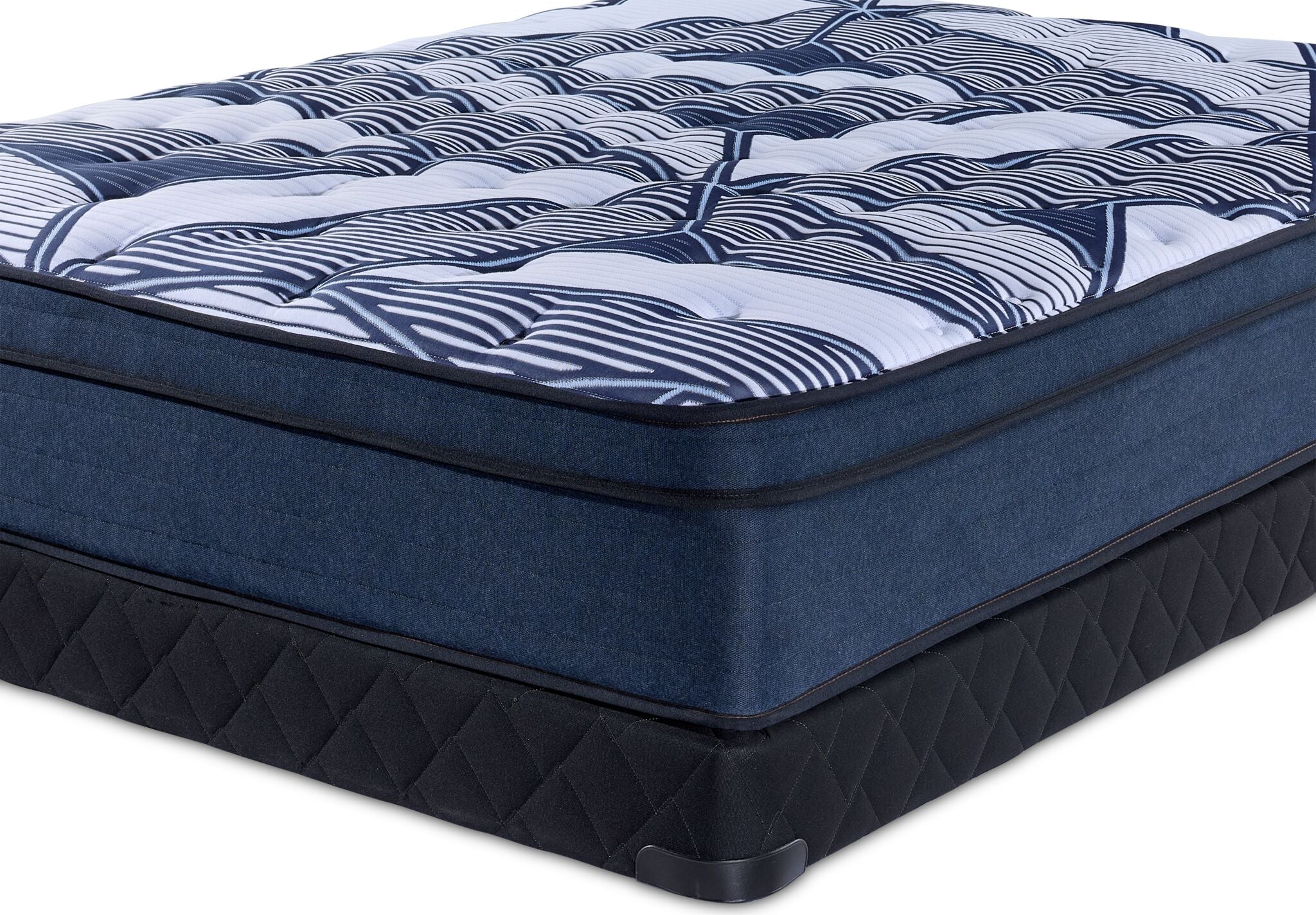 Sealy Posturepedic® Plus Sterling - Hugo II Medium Eurotop Queen Mattress and Boxspring Set - Image 3