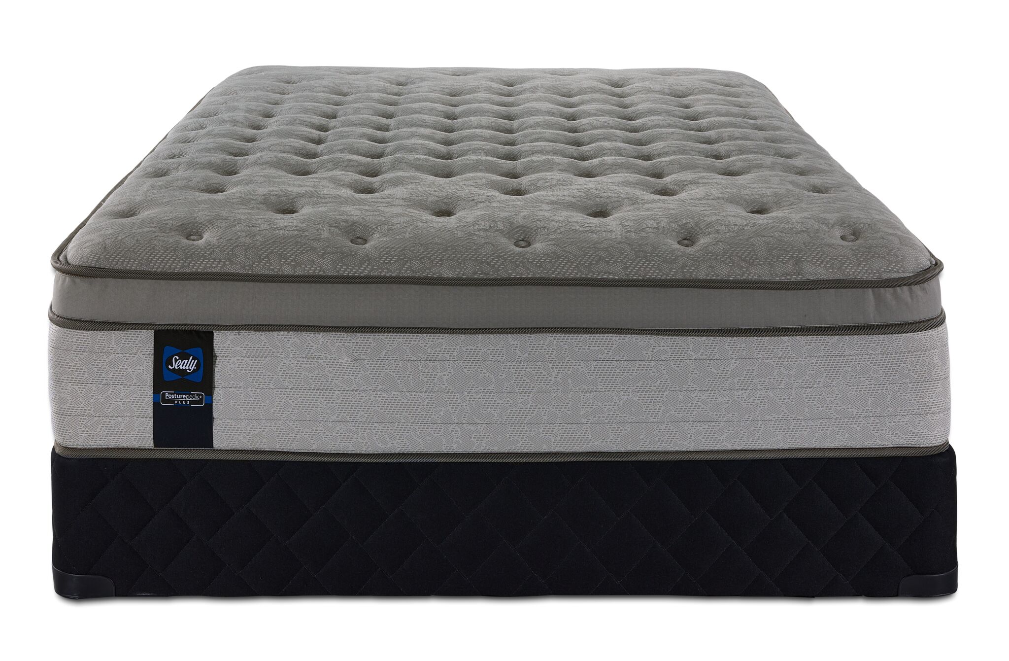 Sealy Posturepedic® Plus Sterling Milana II Luxury Plush Eurotop Queen Mattress and Boxspring Set - Image 2