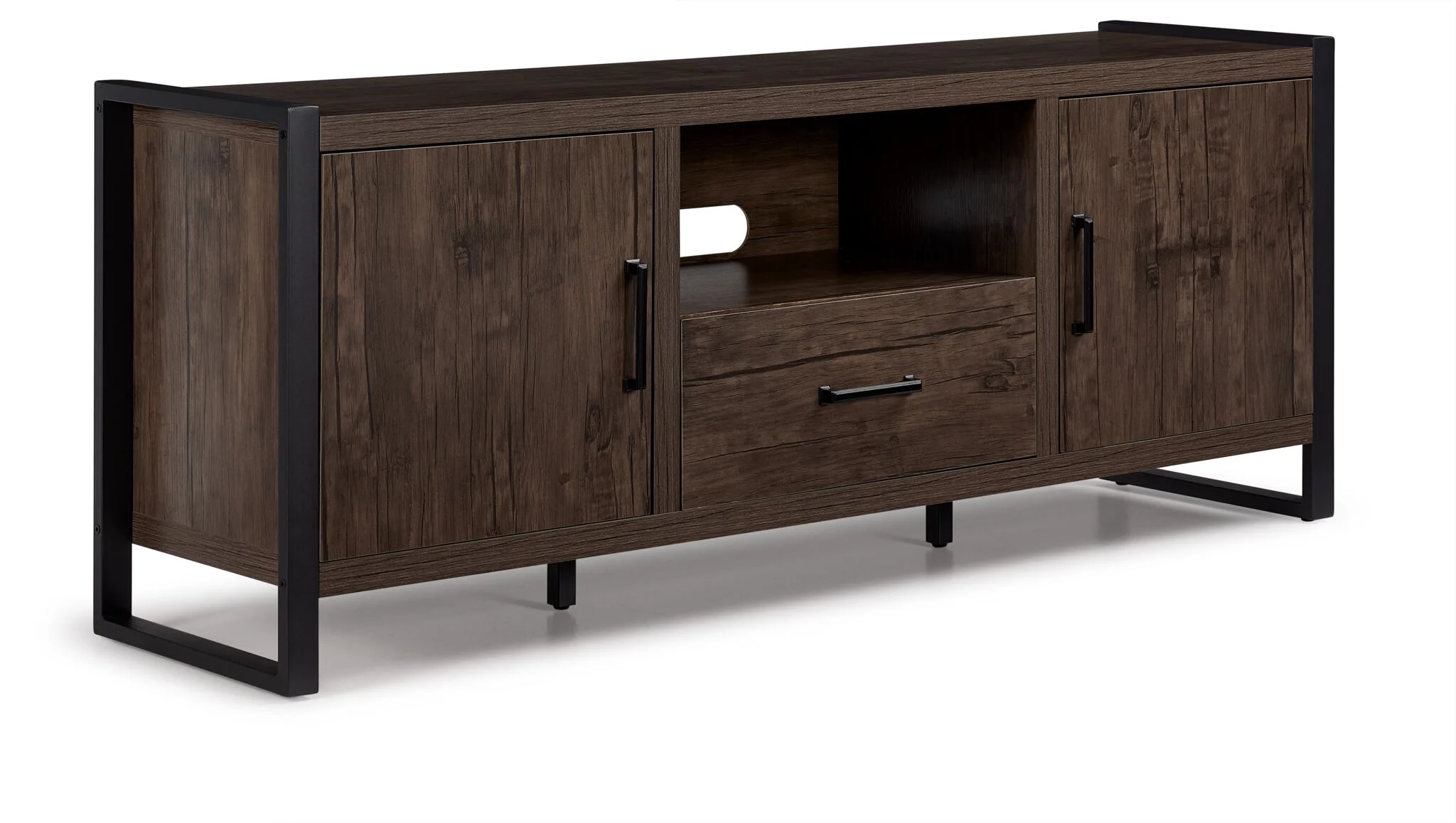 Sean 3-Piece Entertainment Wall Unit- Grey Stone - Image 4