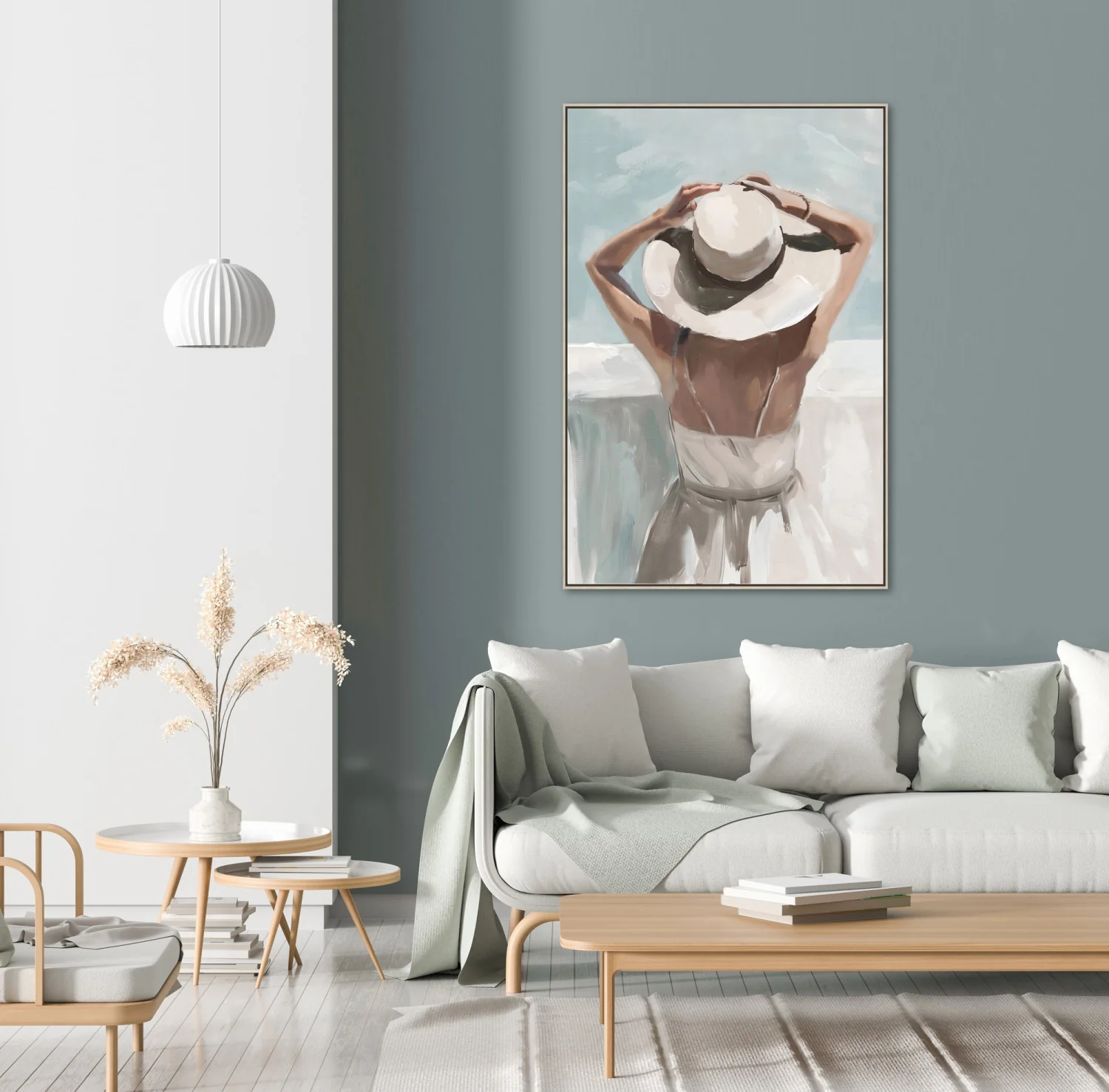 Seaside Daydream Art - White/Grey - 42 X 28 - Image 2