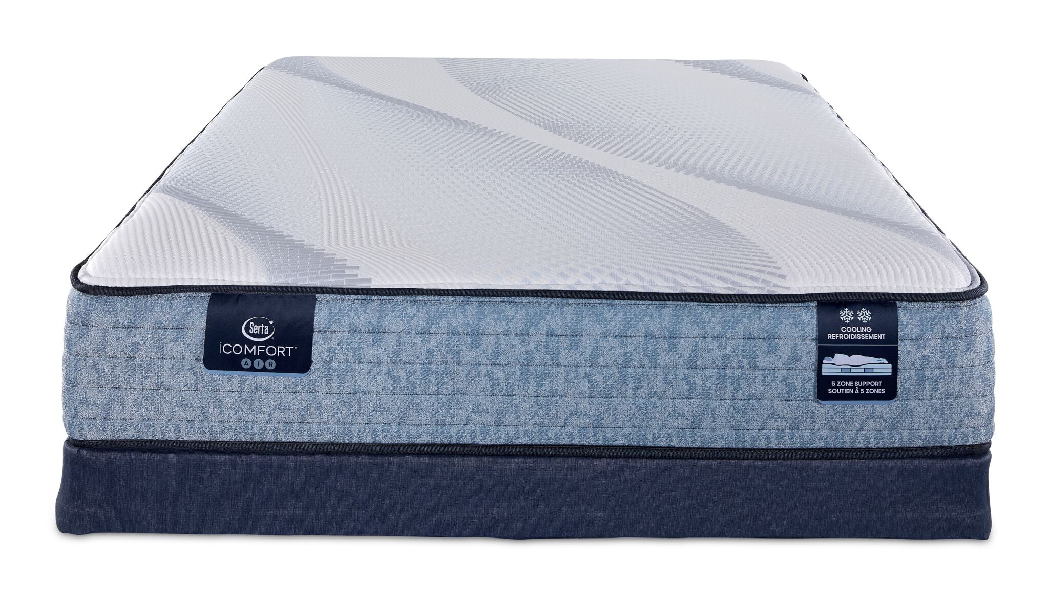Serta iComfort® AIR 1 Firm 11.5" Queen Mattress and Low Profile Boxspring Set - Image 2