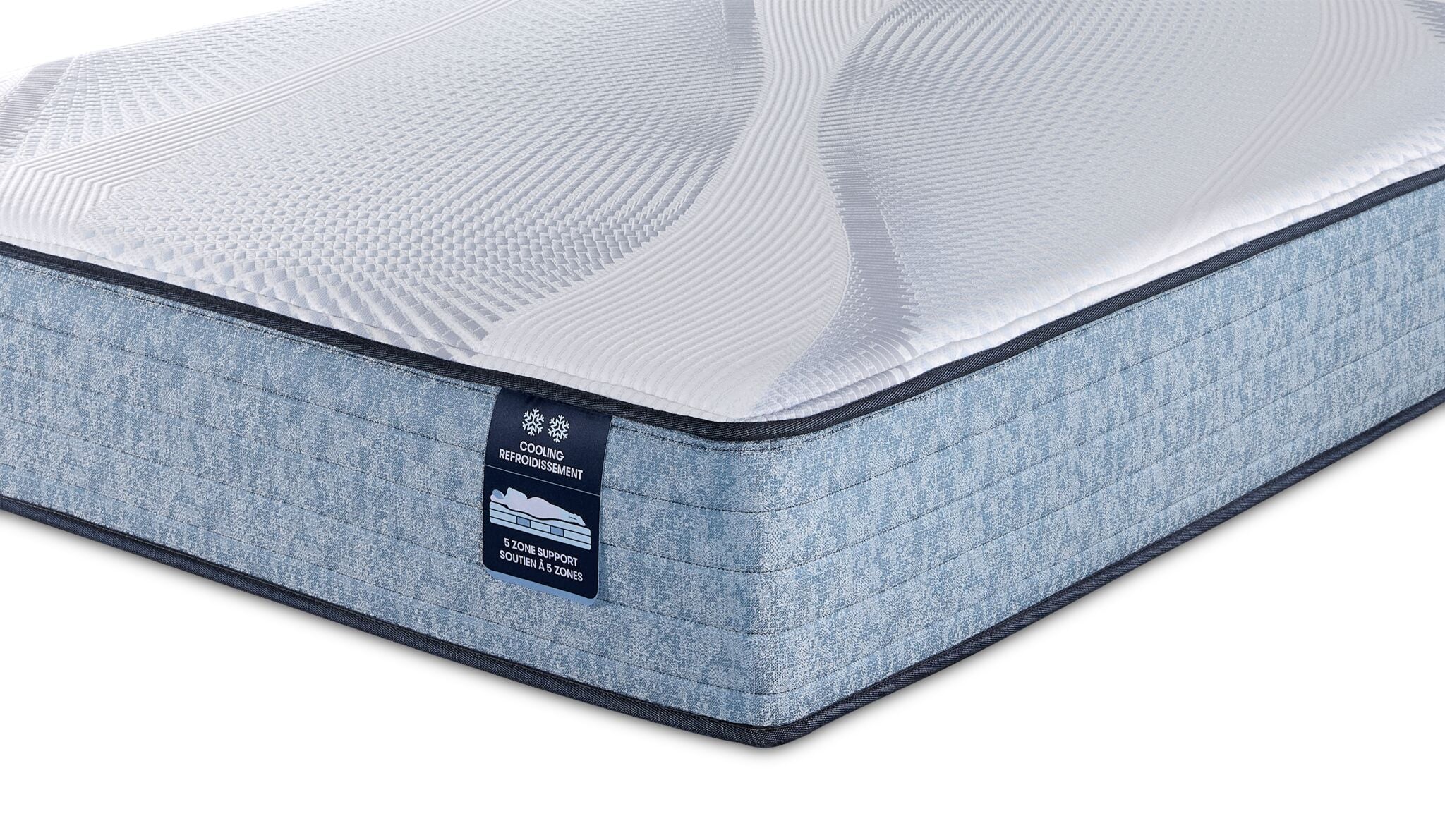 Serta iComfort® AIR 1 Firm 11.5" Queen Mattress and Low Profile Split Boxspring Set - Image 3
